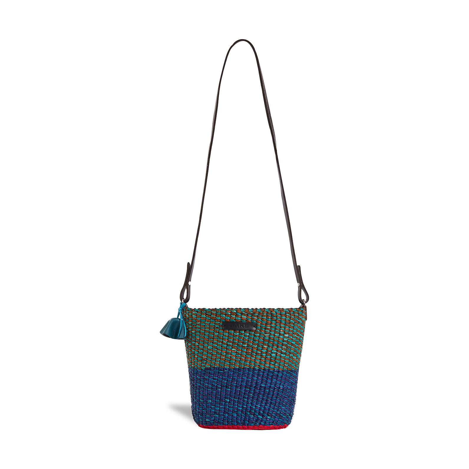 Aaks Raffia Crossbody Bag - Blue/ Green – MoMA Design Store