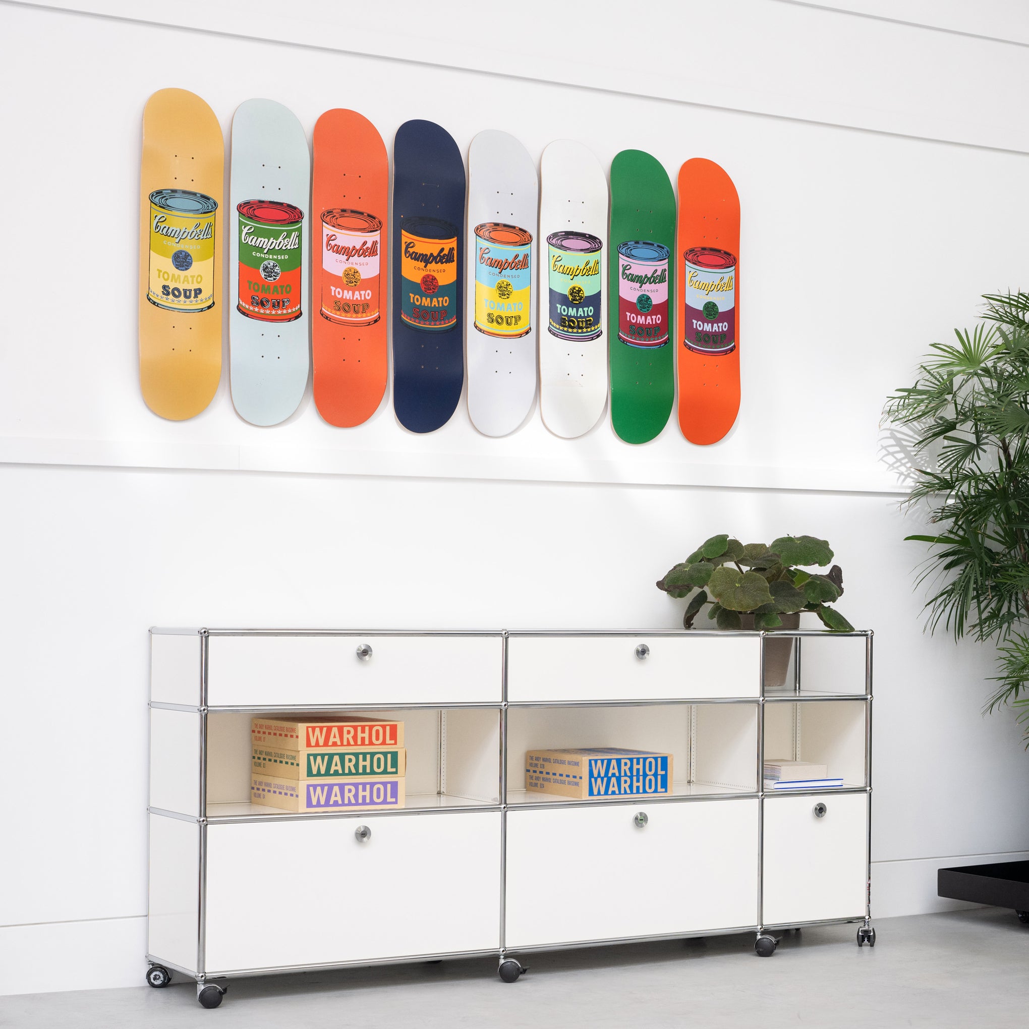 Andy Warhol: Skateboard Colored Campbell's Soup Cans - Blood