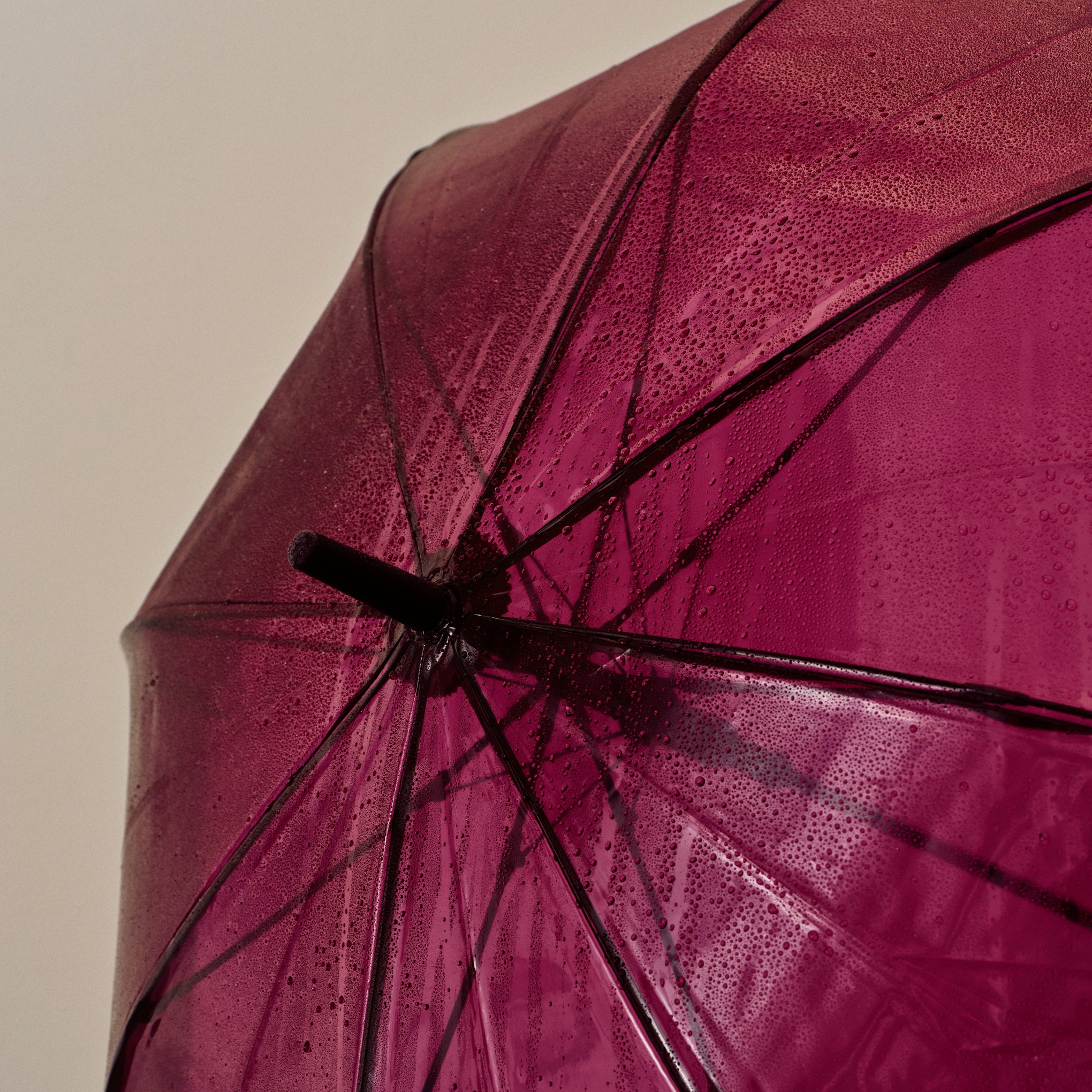 HAY Canopy Stick Recycled Plastic Umbrella - Burgundy – MoMA