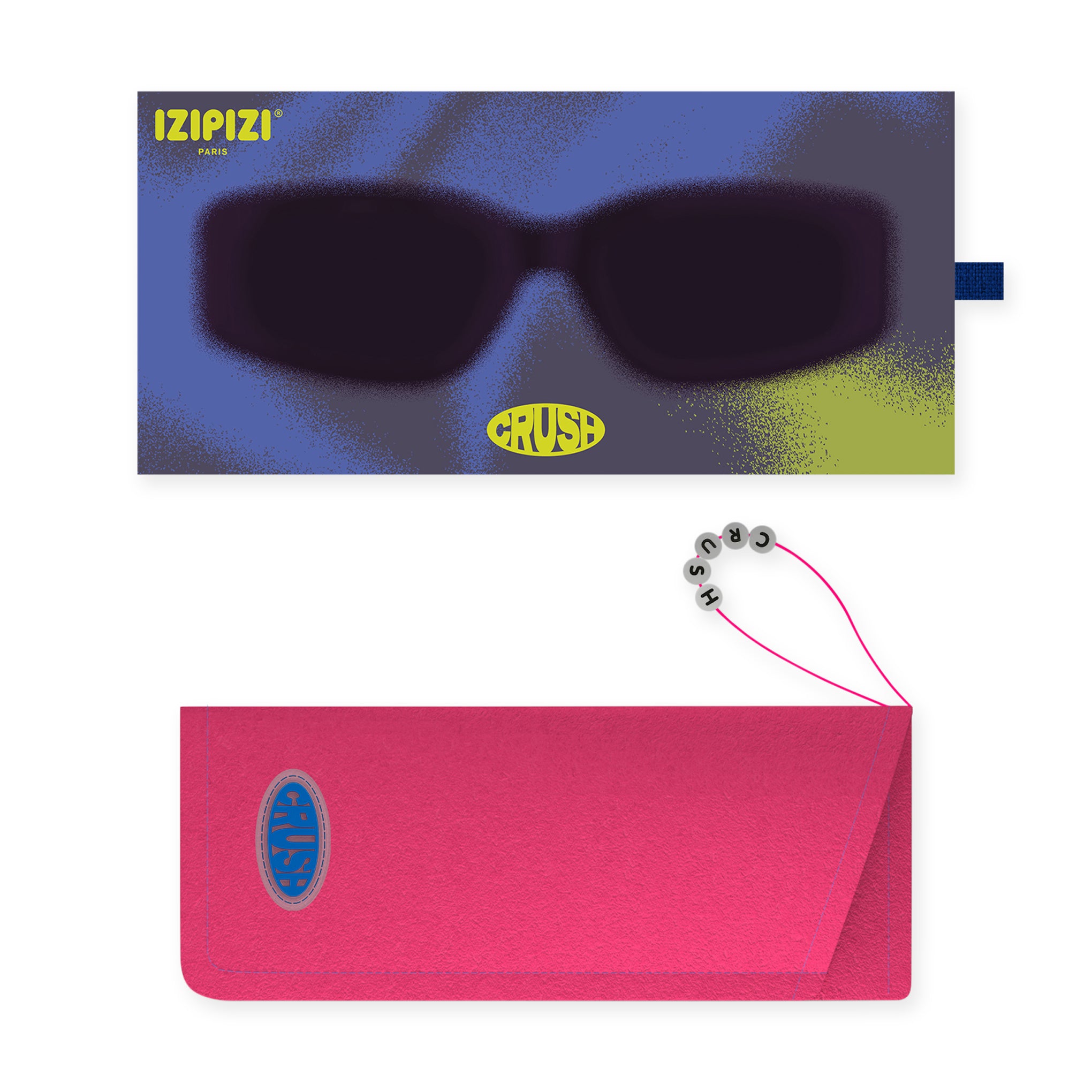 IZIPIZI Crush Sunglasses - Violet Vortex – MoMA Design Store