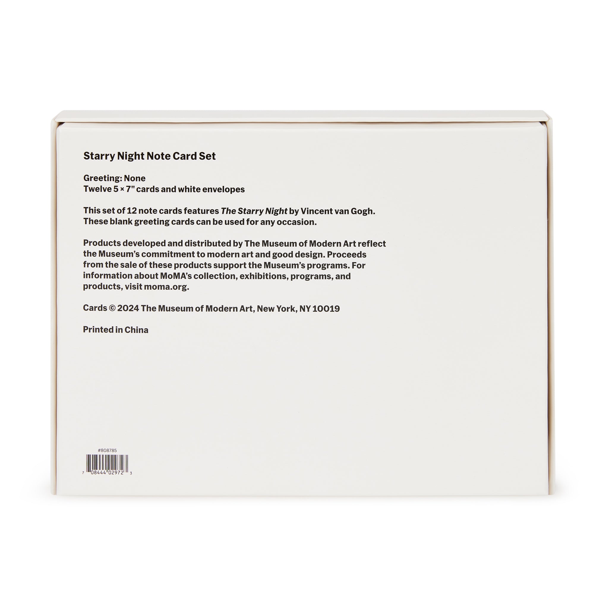 Vincent van Gogh The Starry Night Artist Cards - Set of 8 – MoMA
