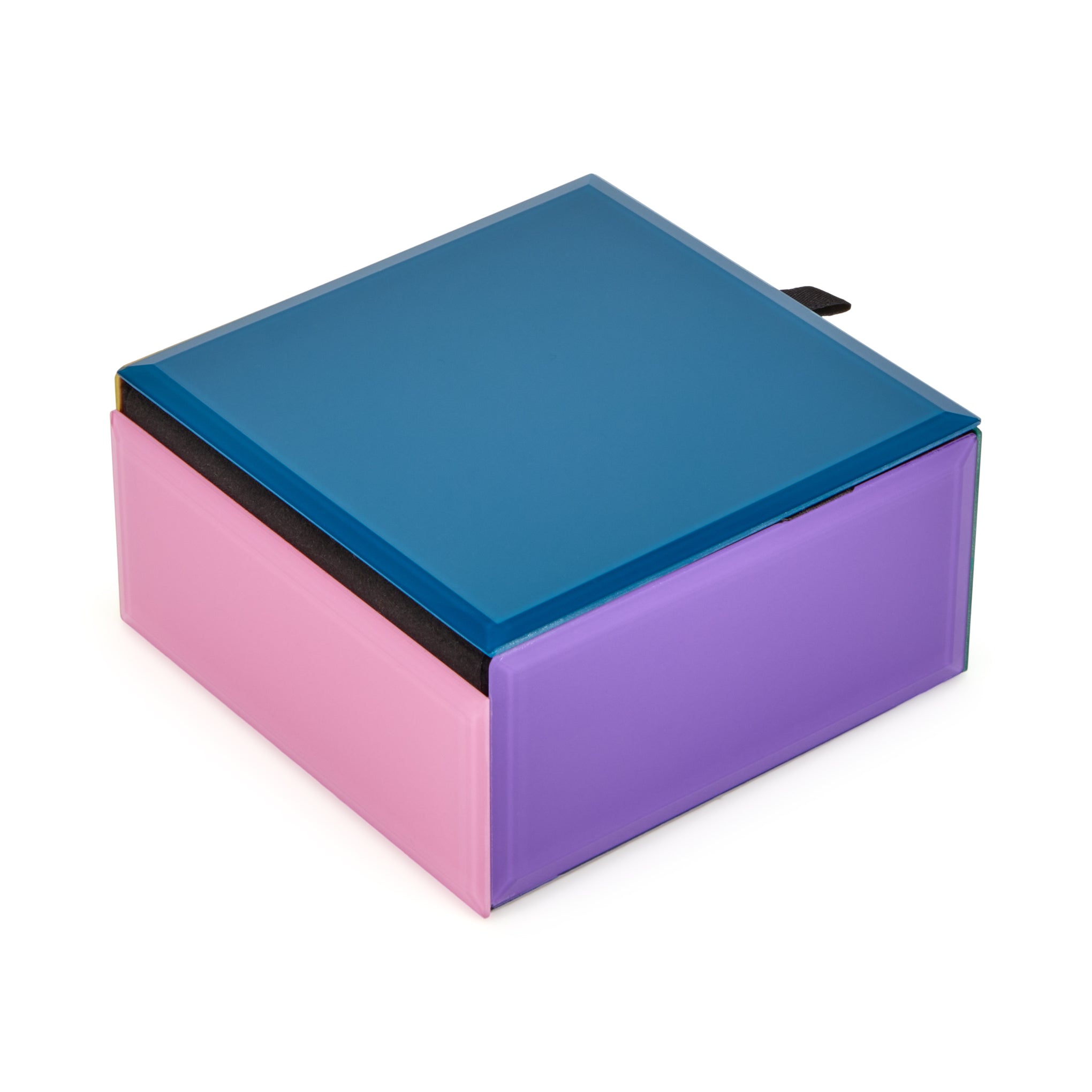 Colorblock Glass Jewelry Box - Blue Multi – MoMA Design Store