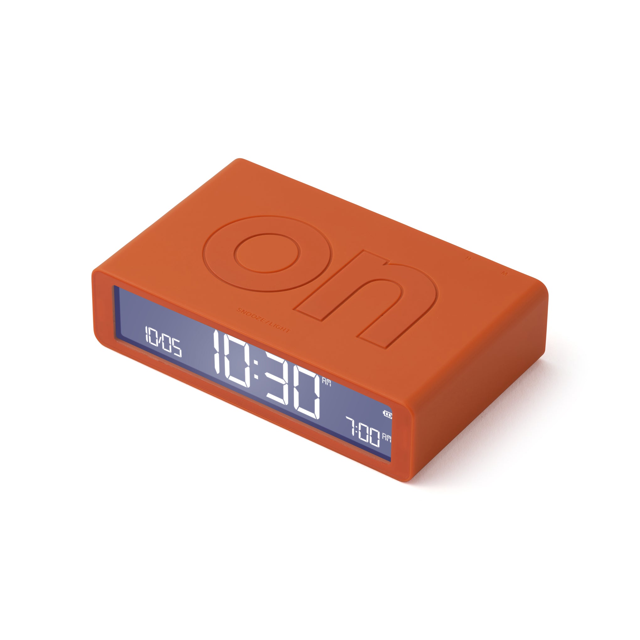 Lexon Flip Rechargeable Alarm Clock - Orange – MoMA Design Store