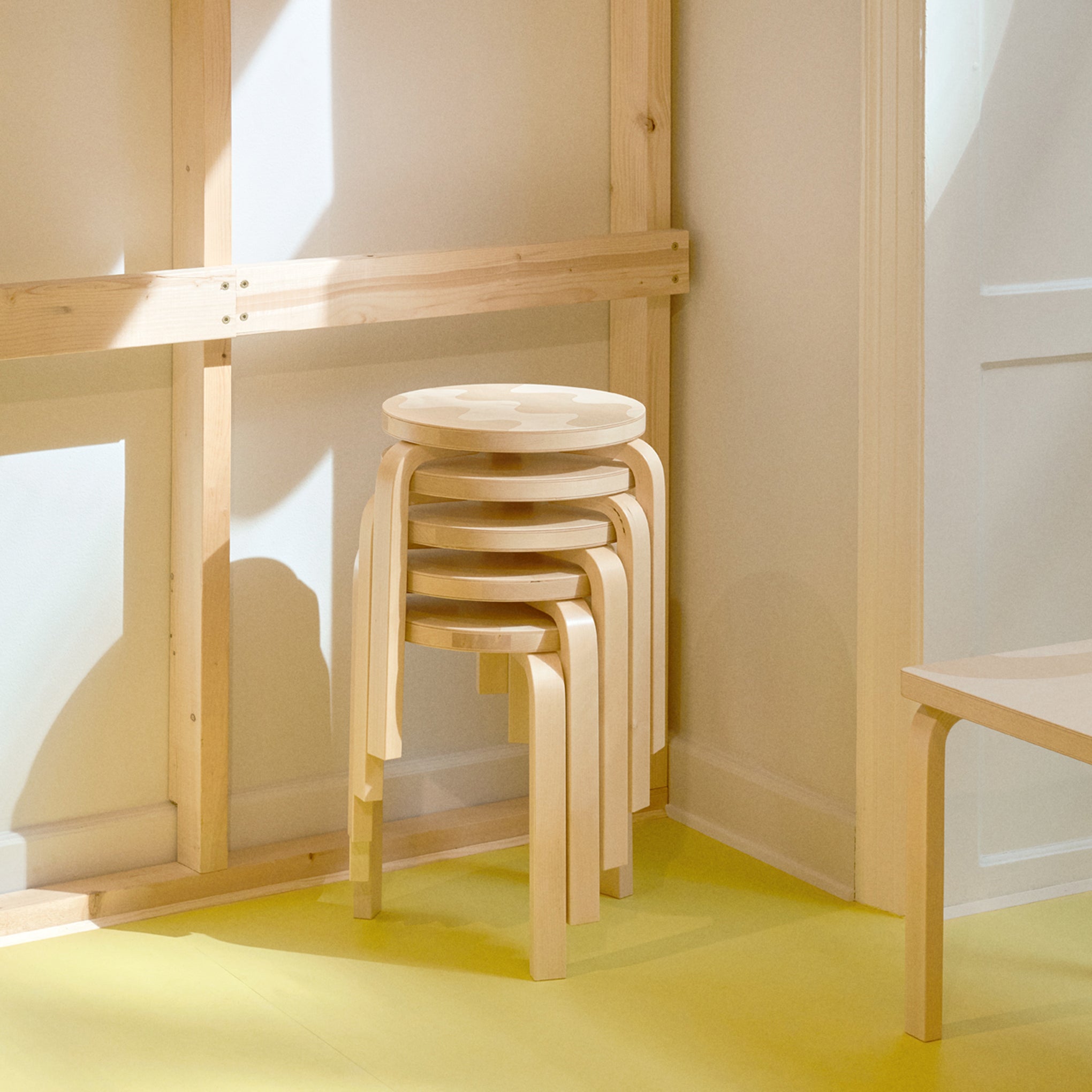 Artek Aalto Marimekko Stacking Stool 60 - Kivet – MoMA Design Store