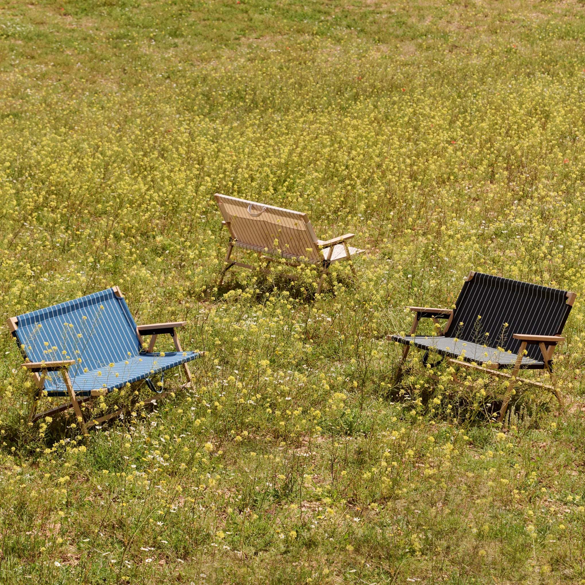 HAY Outdoor Market by Jasper Morrison Shop Folding Sofa - Black