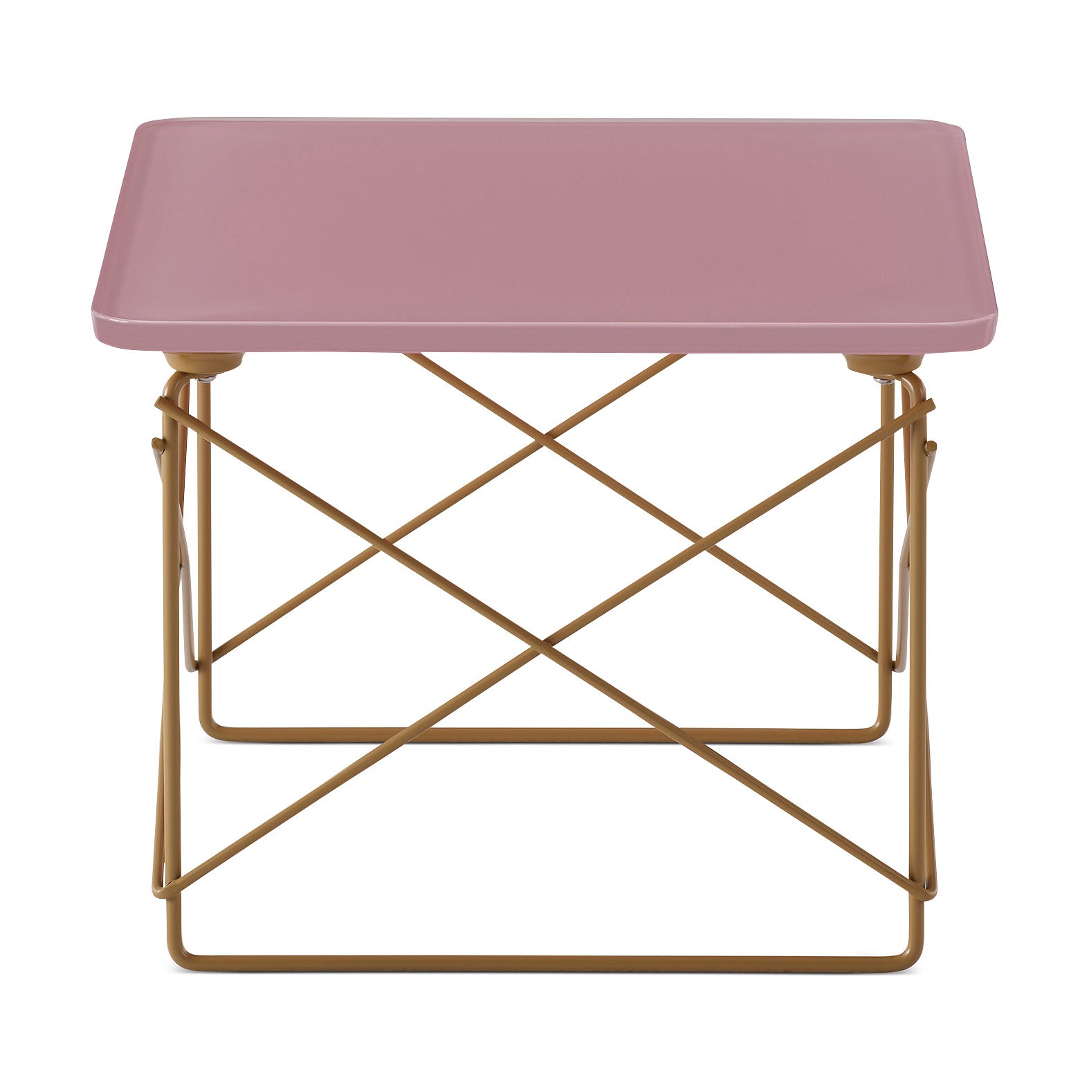 Herman Miller x HAY Eames Wire Base Low Table - Powder Pink