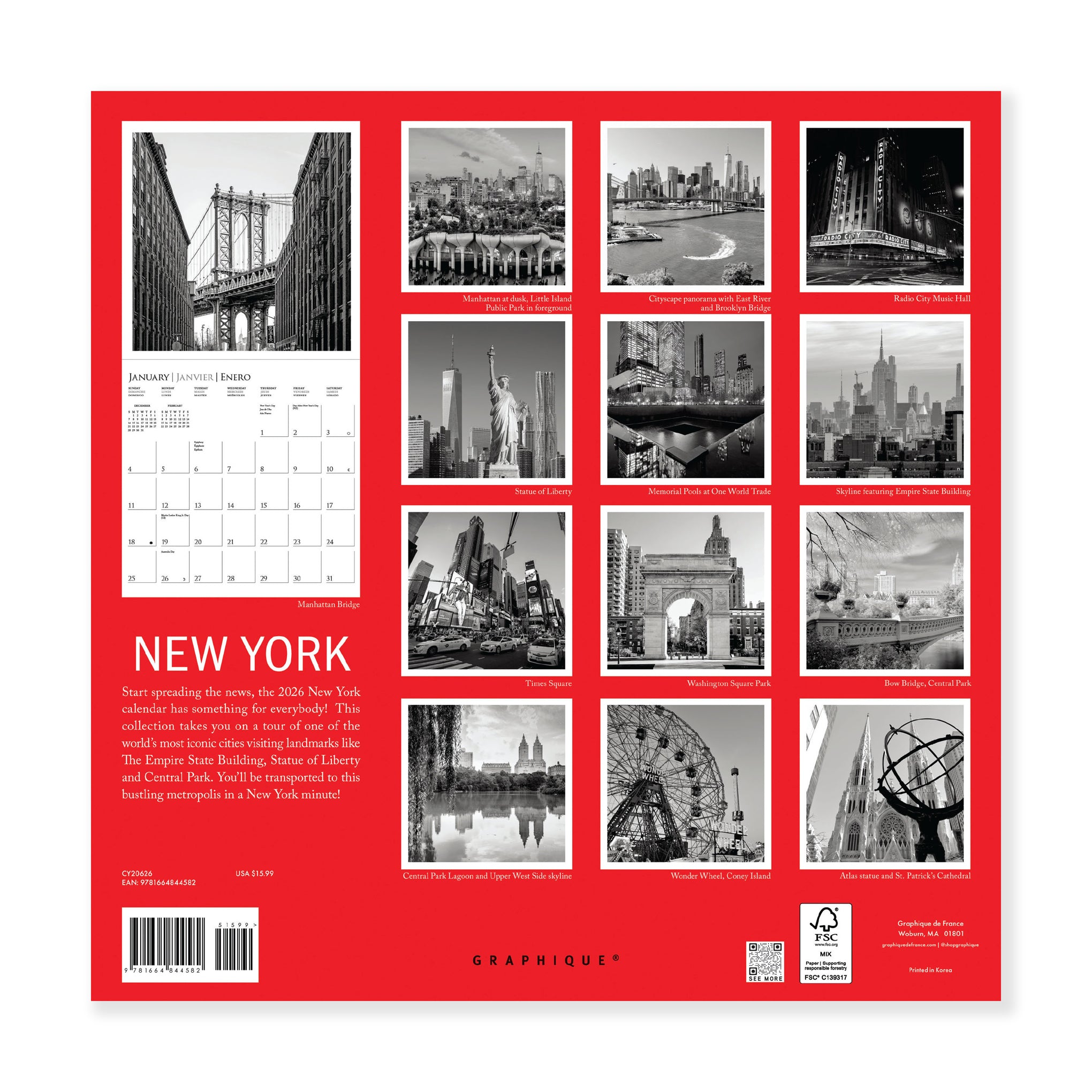 2026 New York City Wall Calendar – MoMA Design Store