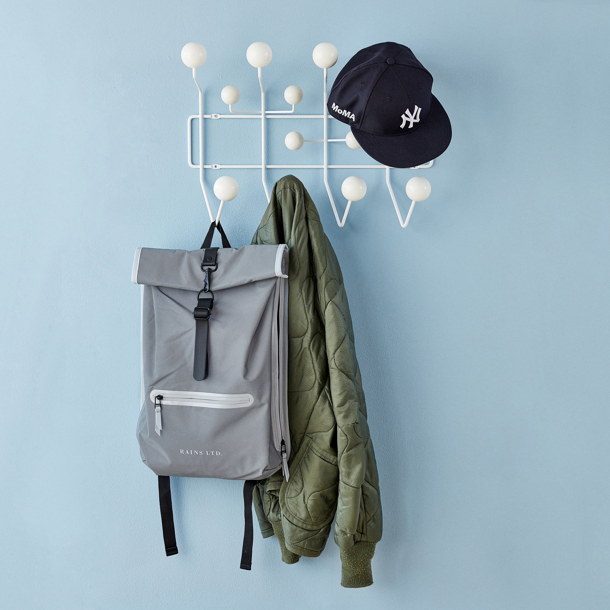 Eames® Hang-It-All Coat Rack from Herman Miller - White/ Walnut