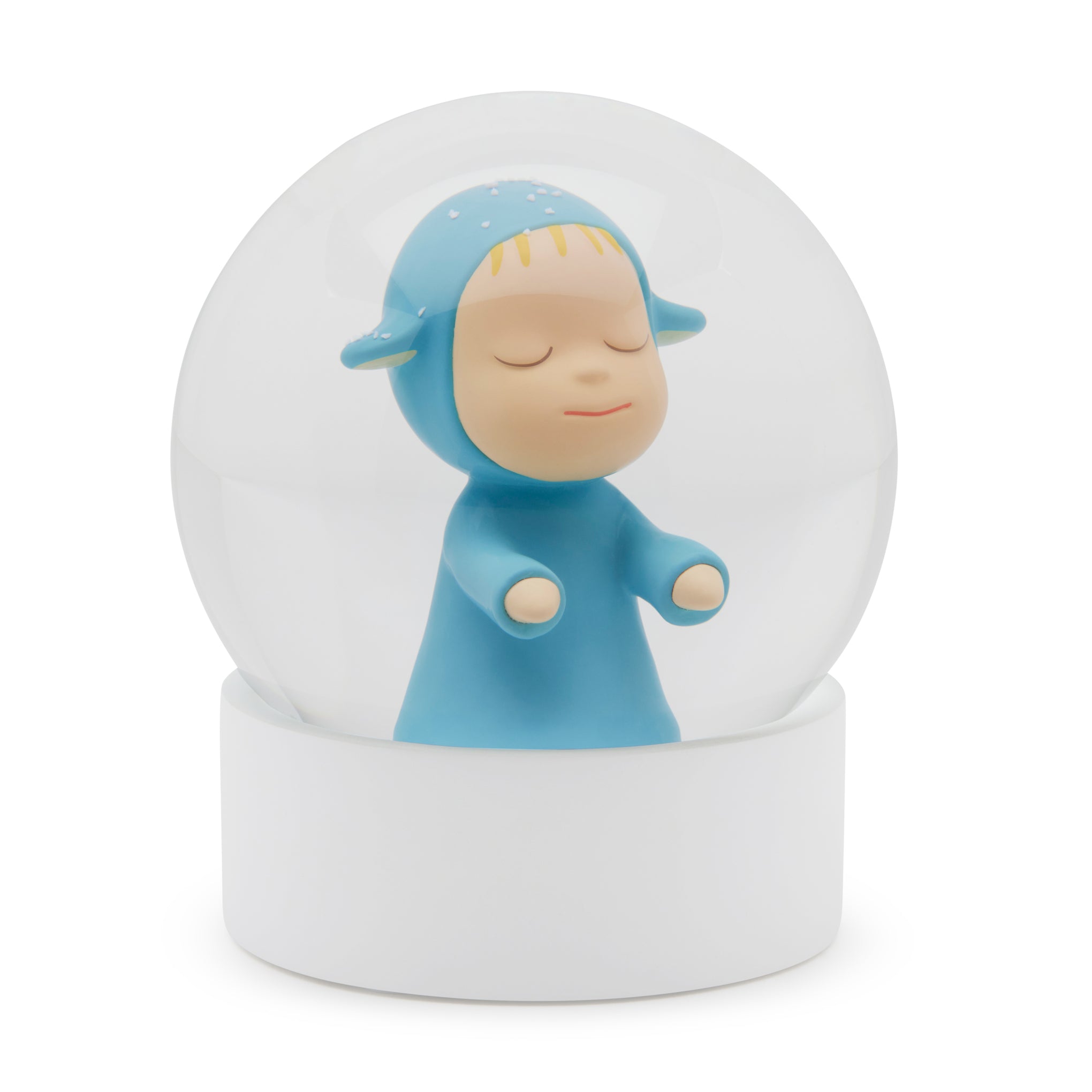 Yoshitomo Nara Little Wanderer Snow Globe - Blue – MoMA Design Store