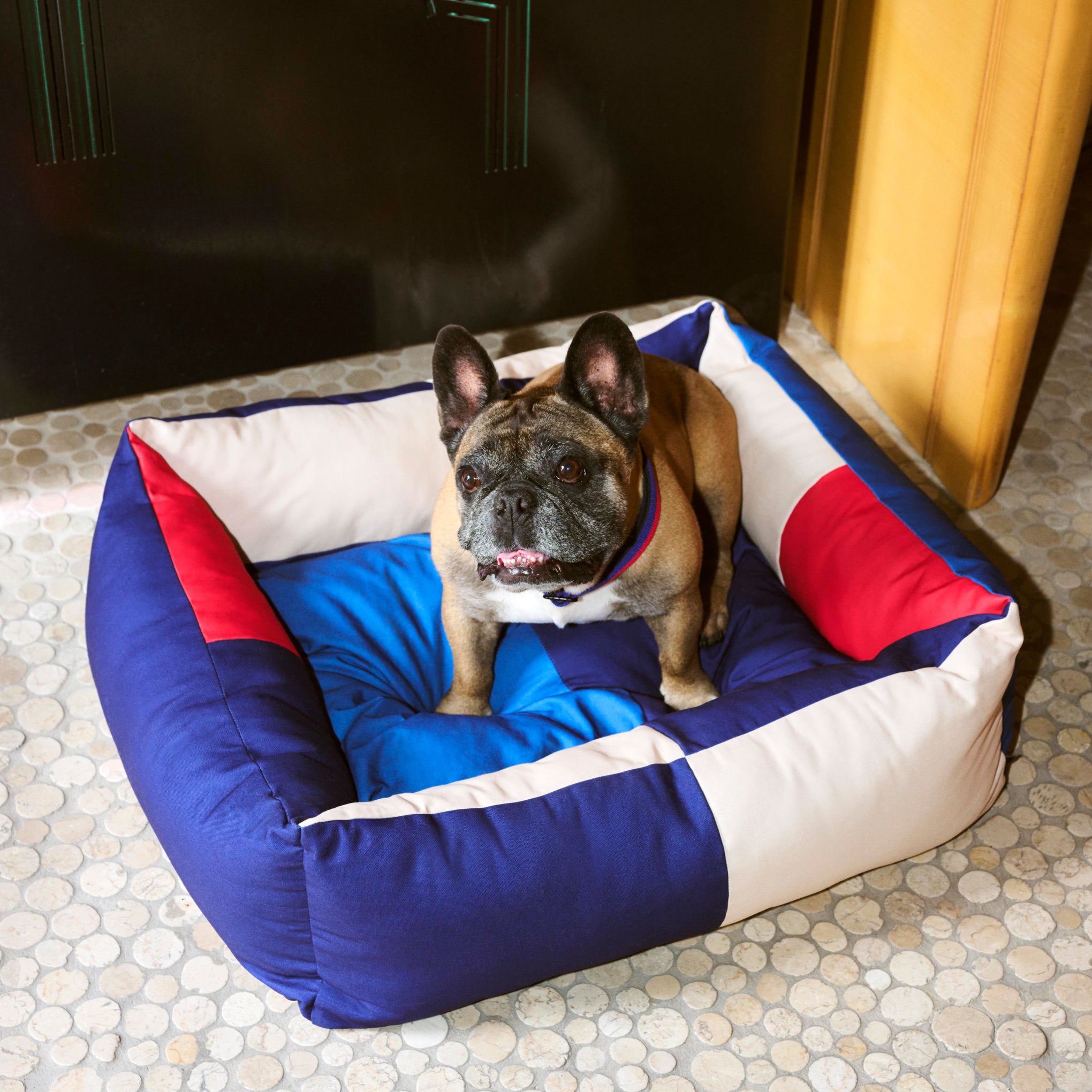 HAY Dog Bed in Recycled Polyester - Red/ Blue – MoMA Design Store