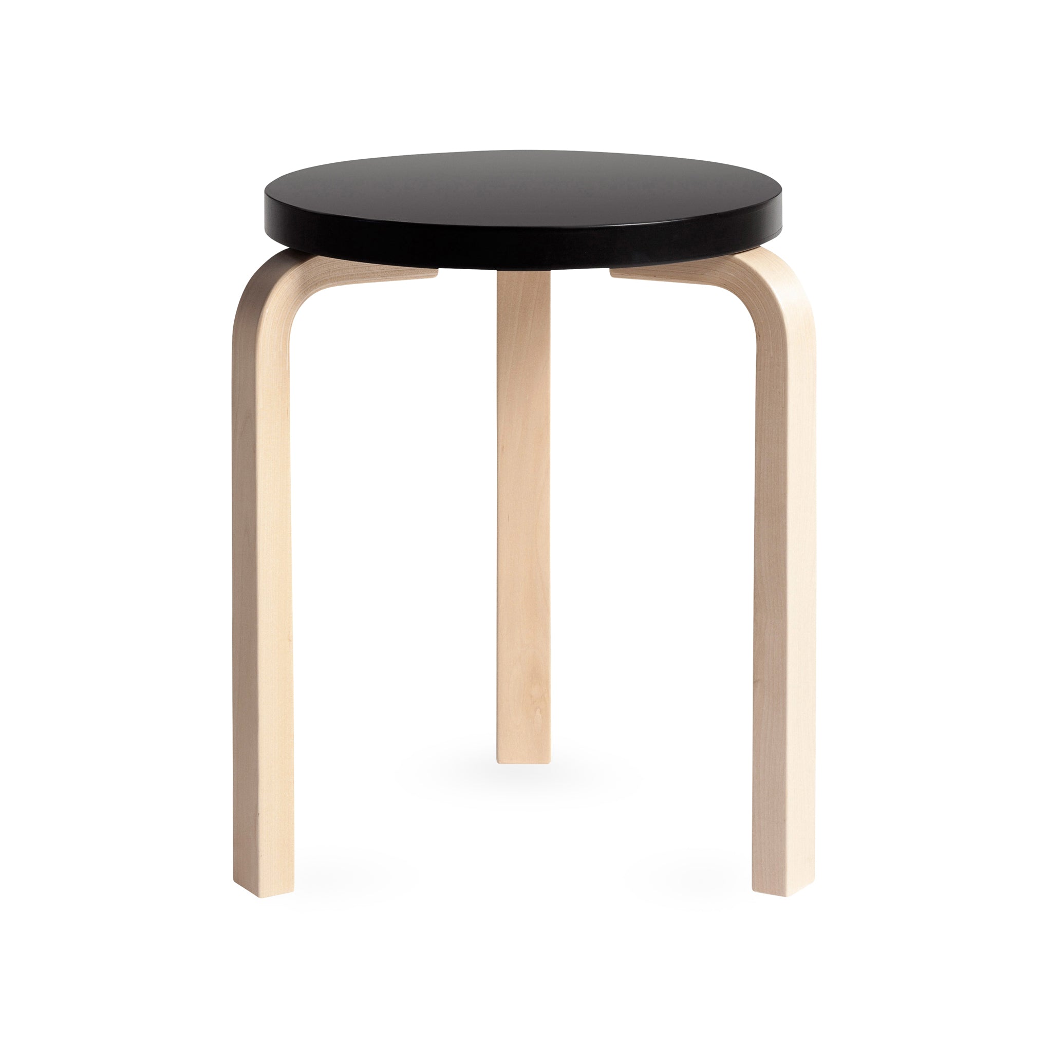 50年代 stool60 artek Alvar Aalto バックスタンプ有 Artek Aalto Stacking Stool 60 - Black – MoMA Design Store