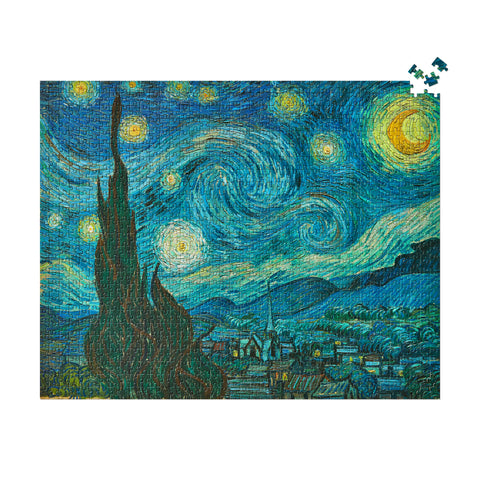 MaxRenard Starry Night Puzzle 1000 Pieces Van Gogh Puzzle 1000 Piece  Puzzles for Adults Artwork Jigsaw Puzzle Family Game Puzzle