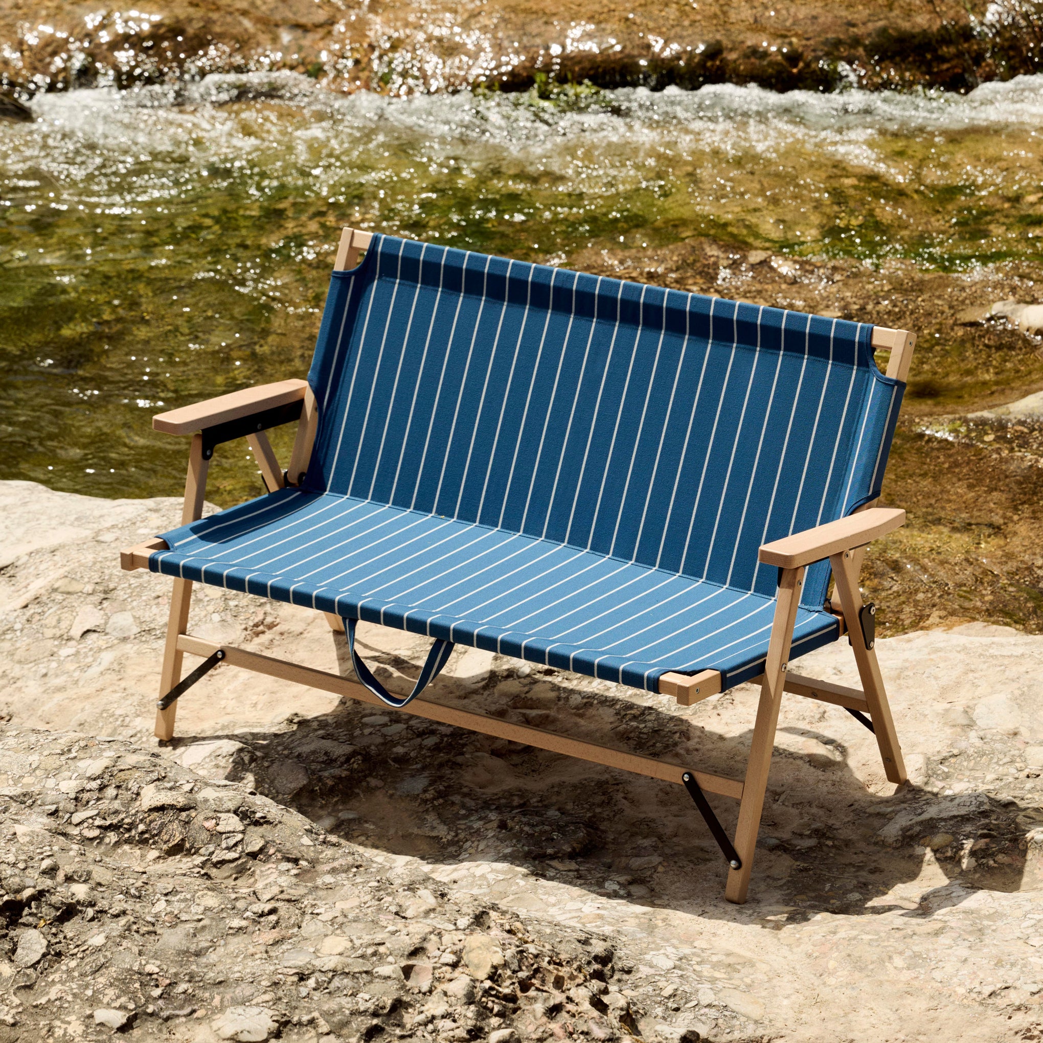 HAY Outdoor Market by Jasper Morrison Shop Folding Sofa - Blue