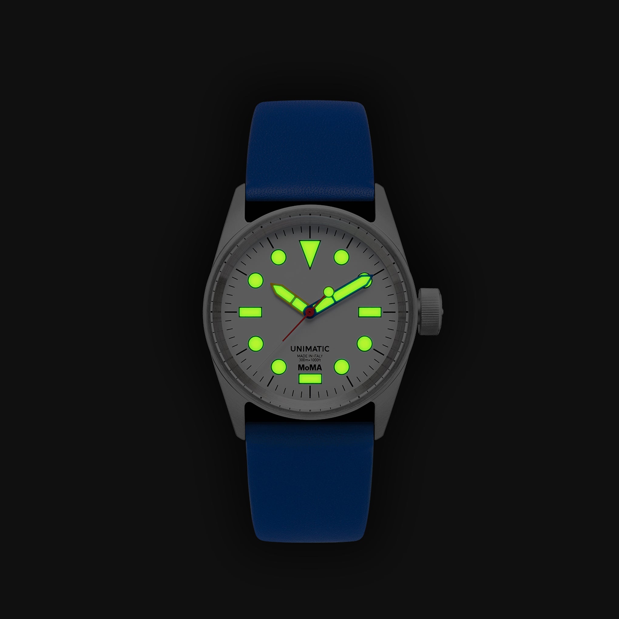 MoMA Unimatic De Stijl Modello Cinque Watch - Blue – MoMA Design Store