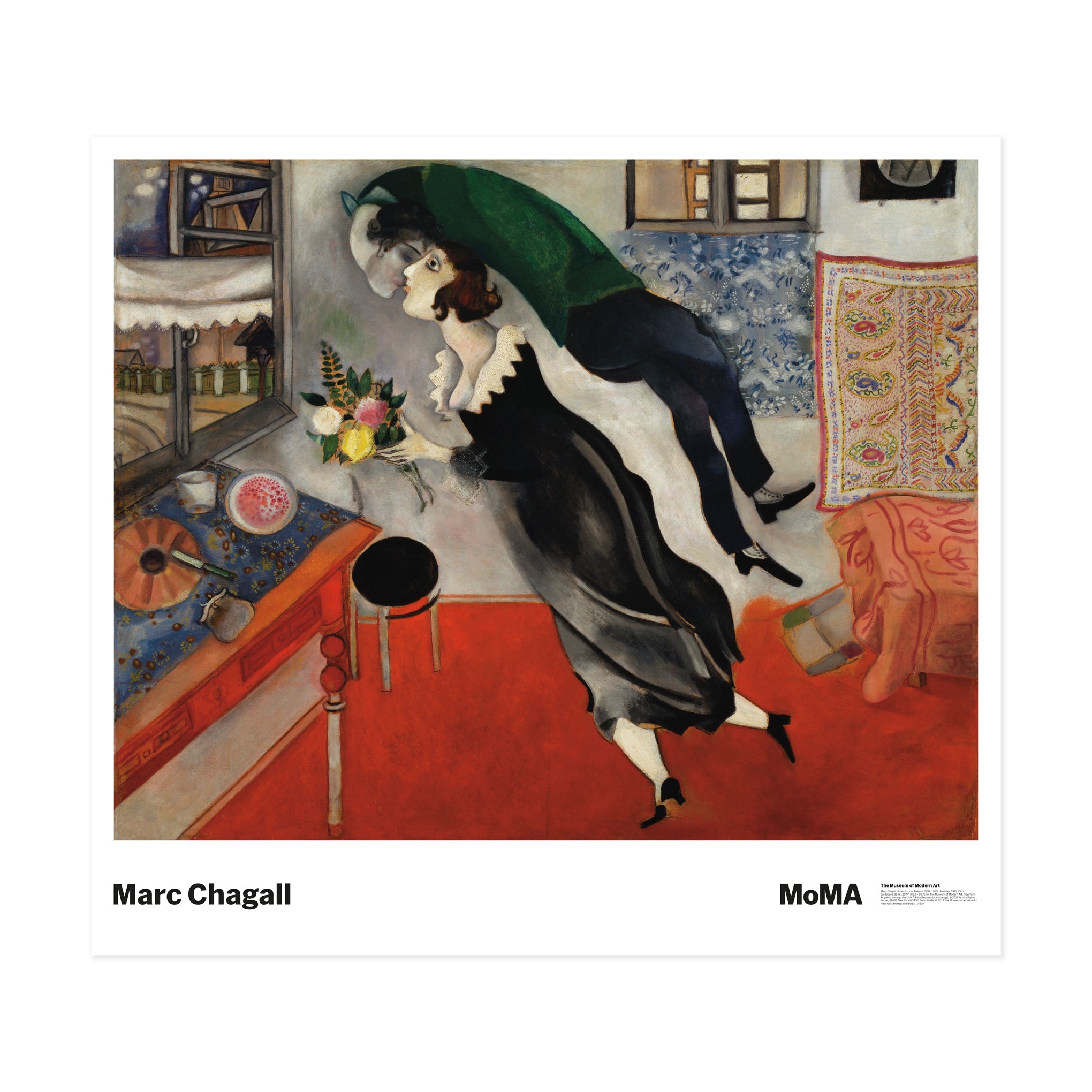 【ヴィンテージ 】Marc Chagall 1949年ポピーフレーム入りポスター ヴィンテージ 】Marc Chagall 1949年ポピーフレーム入りポスター Marc