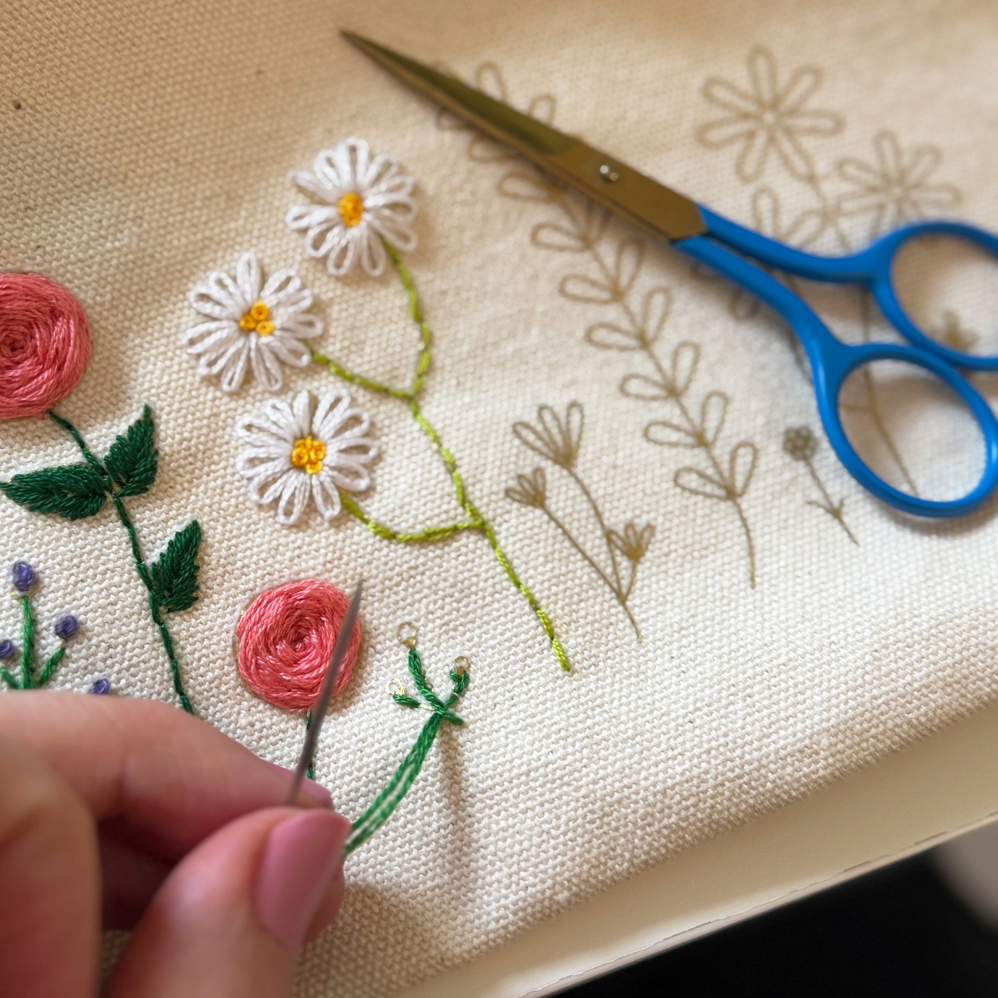 Stitch Your Flowers Zip Pouch DIY Embroidery Kit – MoMA Design Store