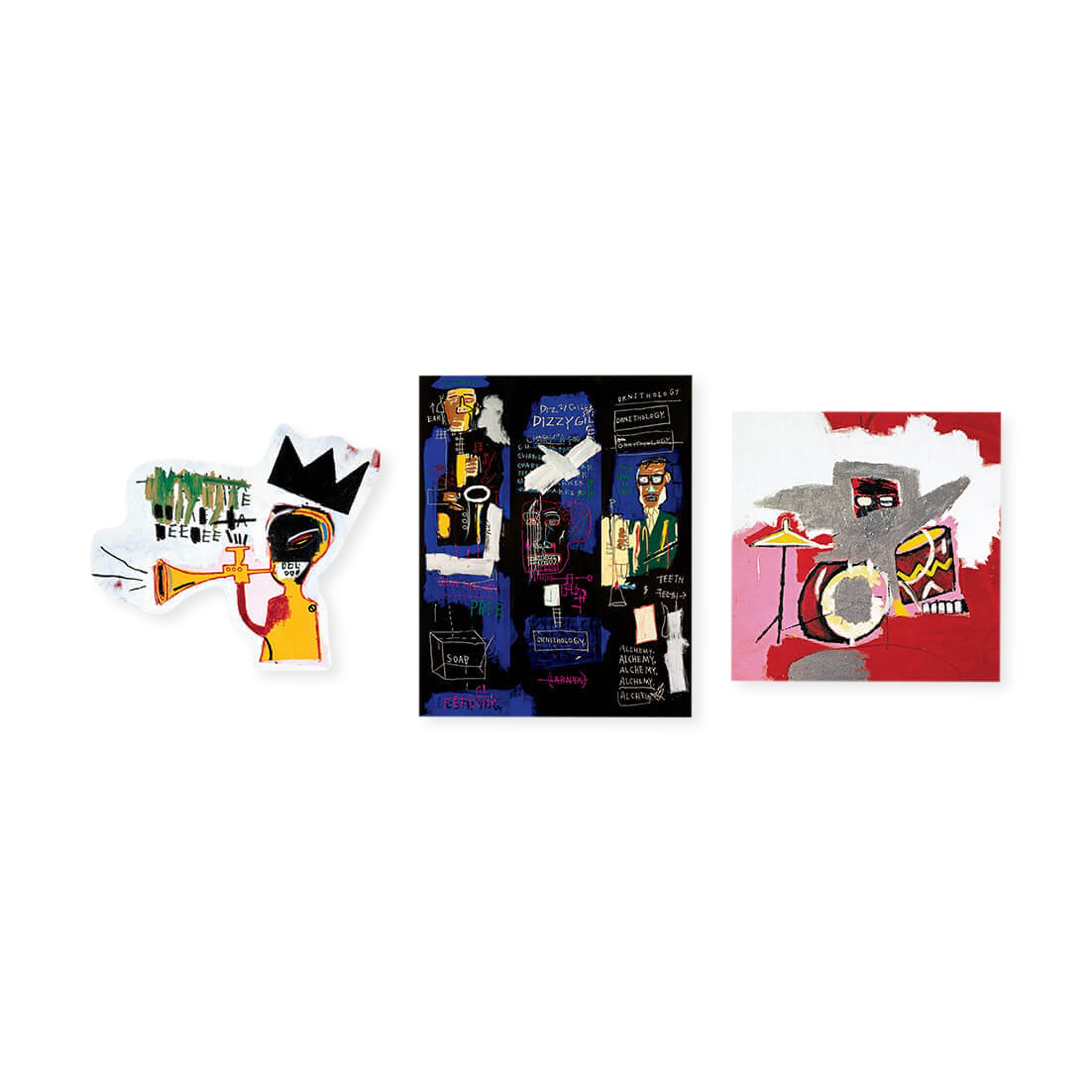 Jean-Michel Basquiat's Jazz Apply Stickers - Set of 3 – MoMA Design Store