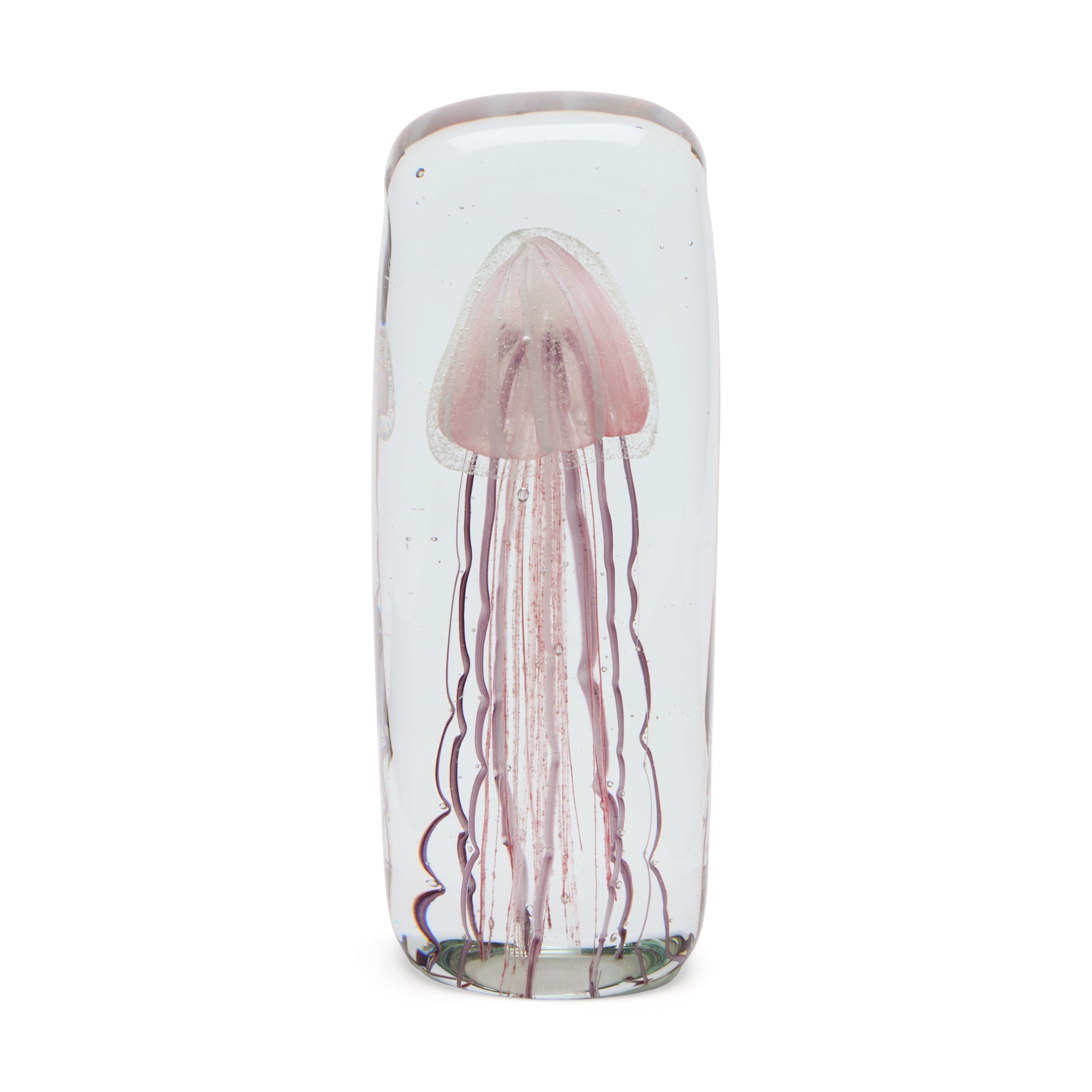 Jellyfish Glass Objet d’Art - Tall Pink