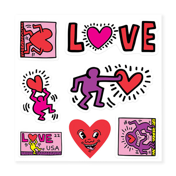 Keith Haring Love Apply Stickers - Set of 7 – MoMA Design Store