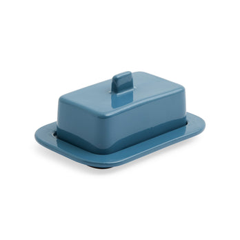 HAY Barro Terracotta Butter Dish - Blue