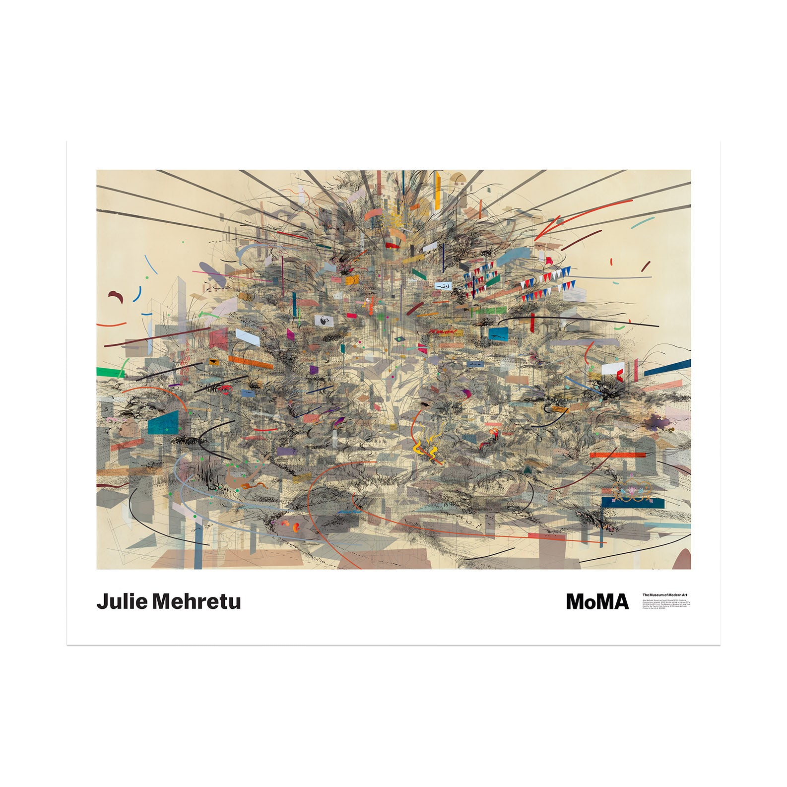 Julie Mehretu: Empirical Construction, Istanbul Poster