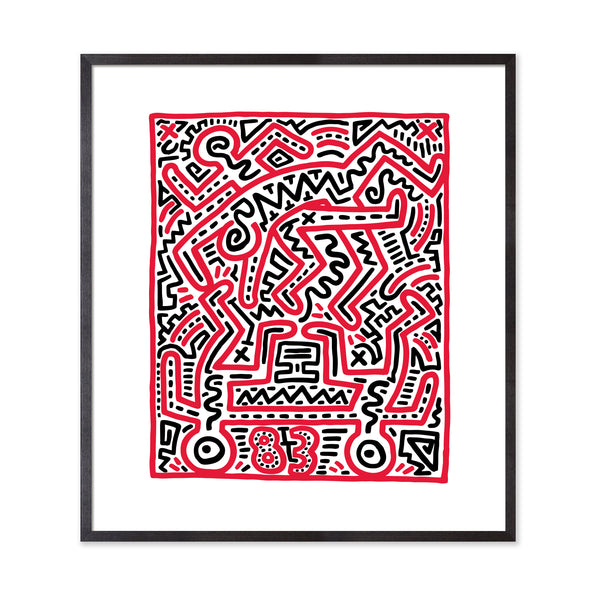 Keith Haring: Fun Gallery Framed Print – MoMA Design Store