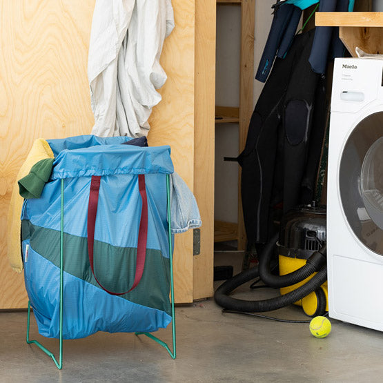 Recycled Nylon Laundry Bag & Rack - Blue/ Green – MoMA Design Store