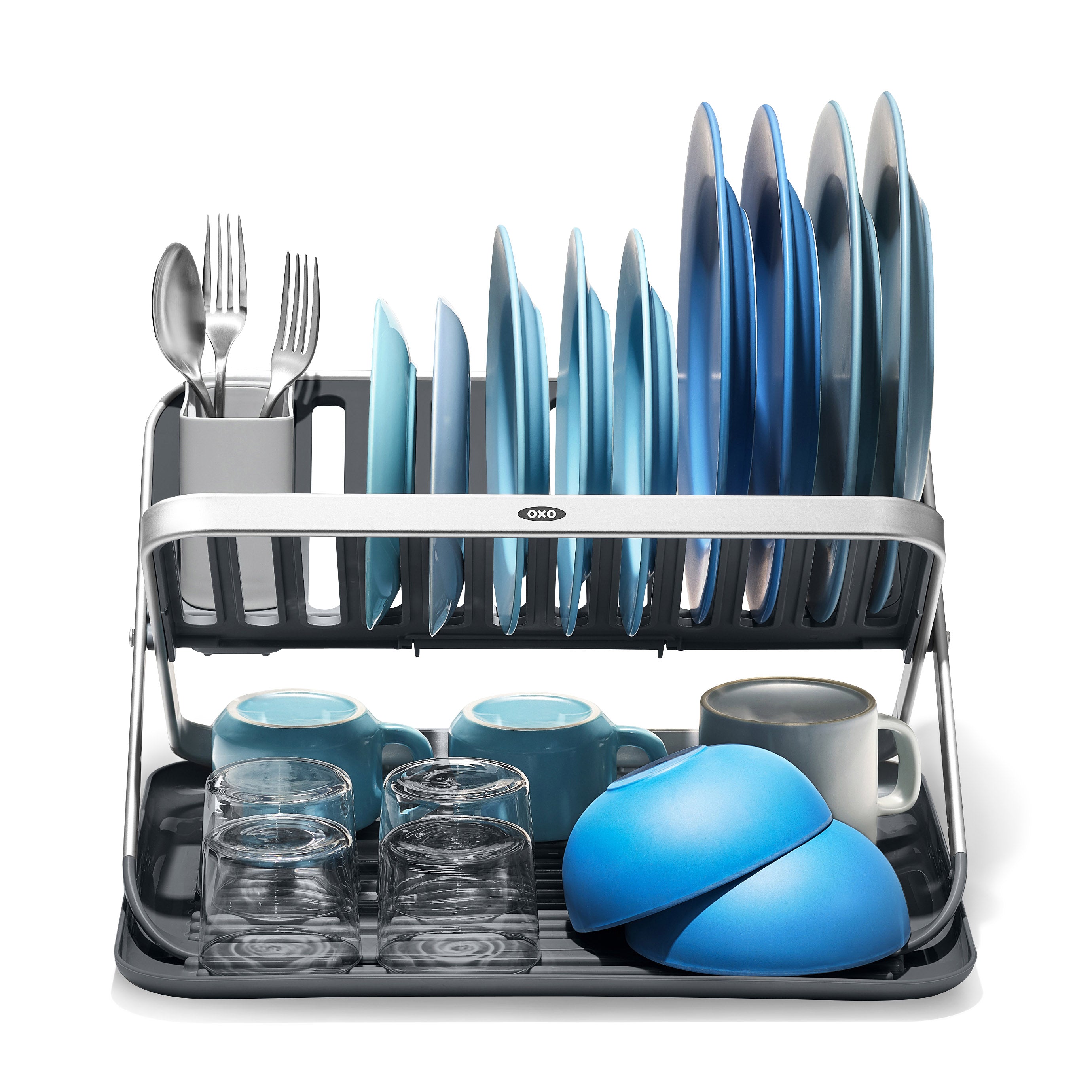 Good grips aluminum frame dish online rack