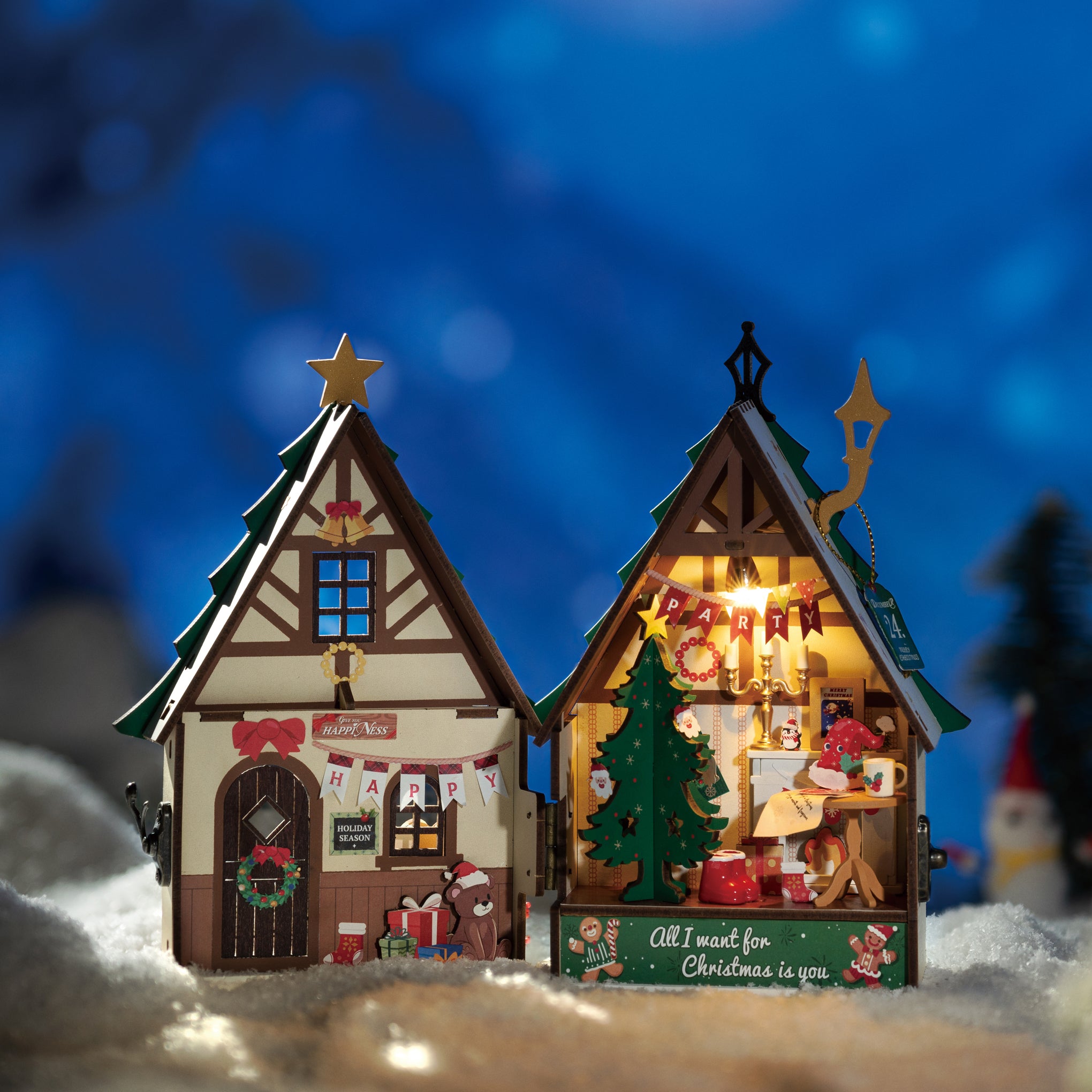 Rolife Mini Christmas House Kit – MoMA Design Store
