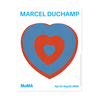 Marcel Duchamp Exhibition Poster - Fluttering Hearts – MoMA Design