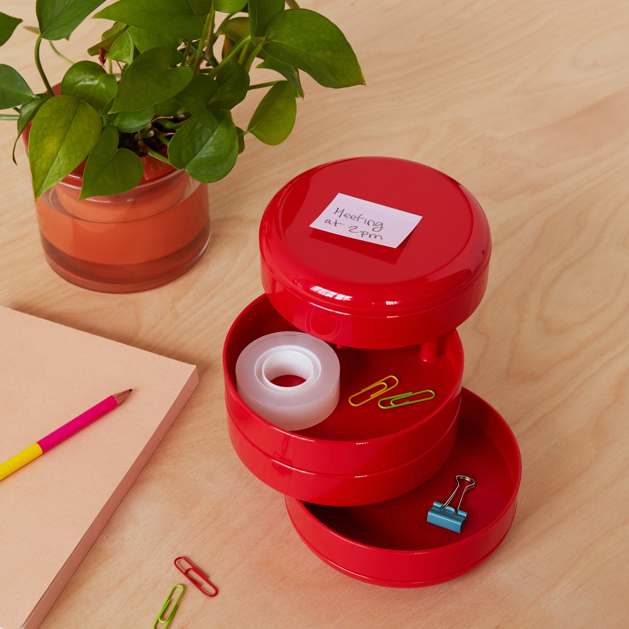 Rexite Multiplor Rotating Desk Organizer - Red – MoMA Design Store