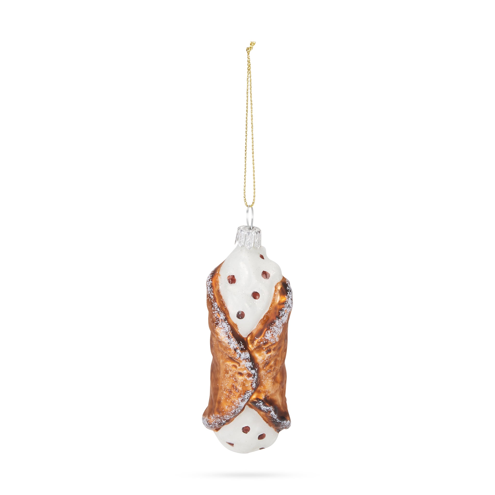 Cannoli Glass Holiday Ornament