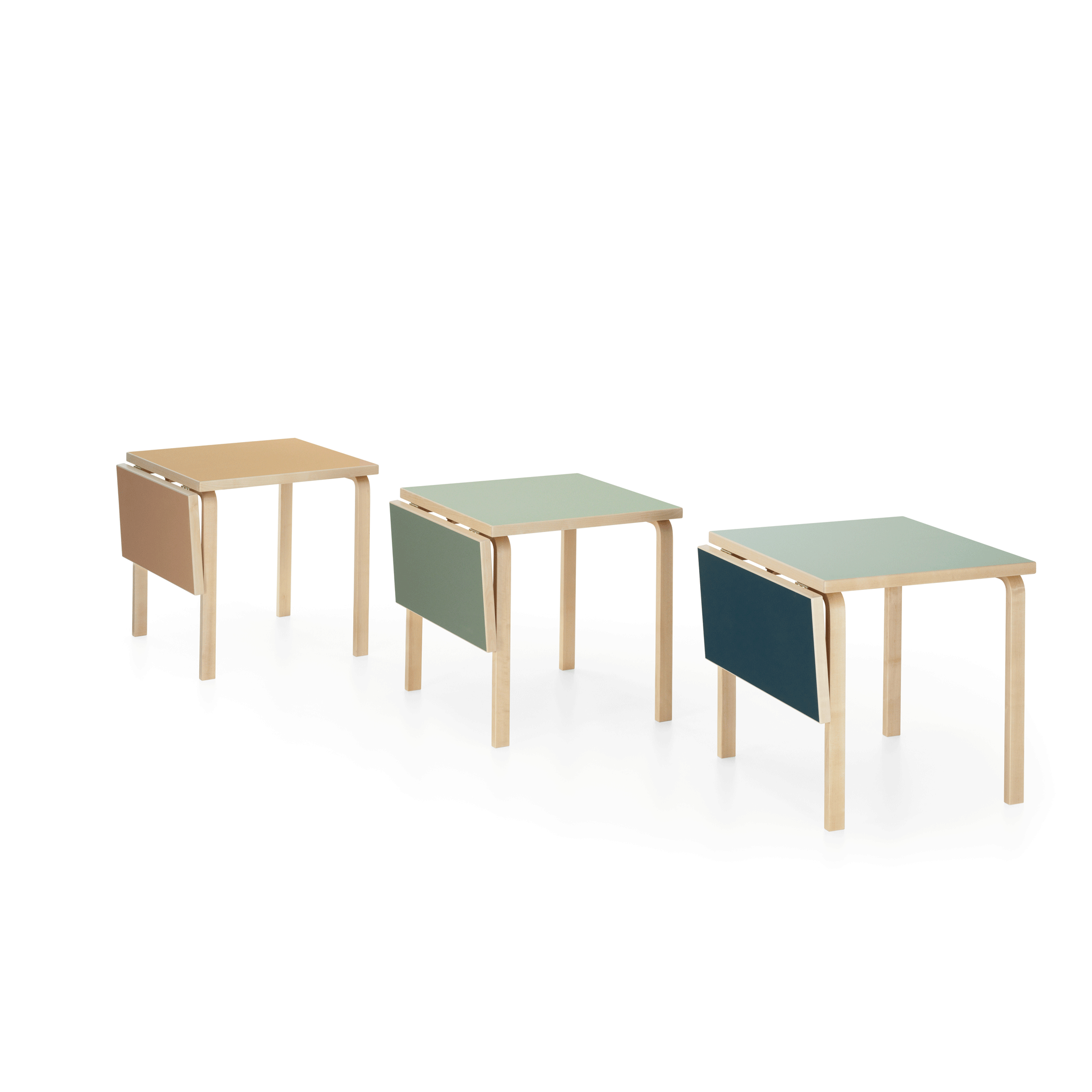 Artek Alvar Aalto Drop-Leaf Table - Pistachio/ Olive – MoMA Design