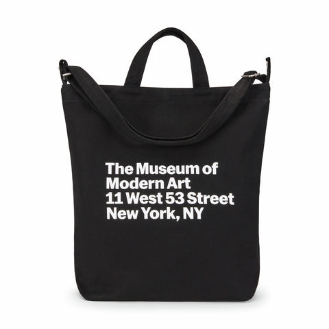MoMA Baggu Recycled Cotton Duck Bag - Black