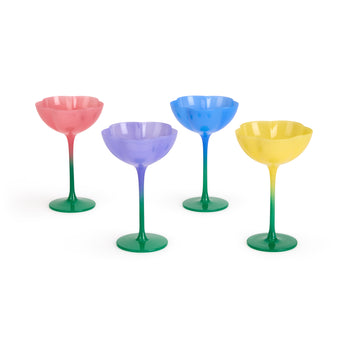 Flower Stemware - Set of 4