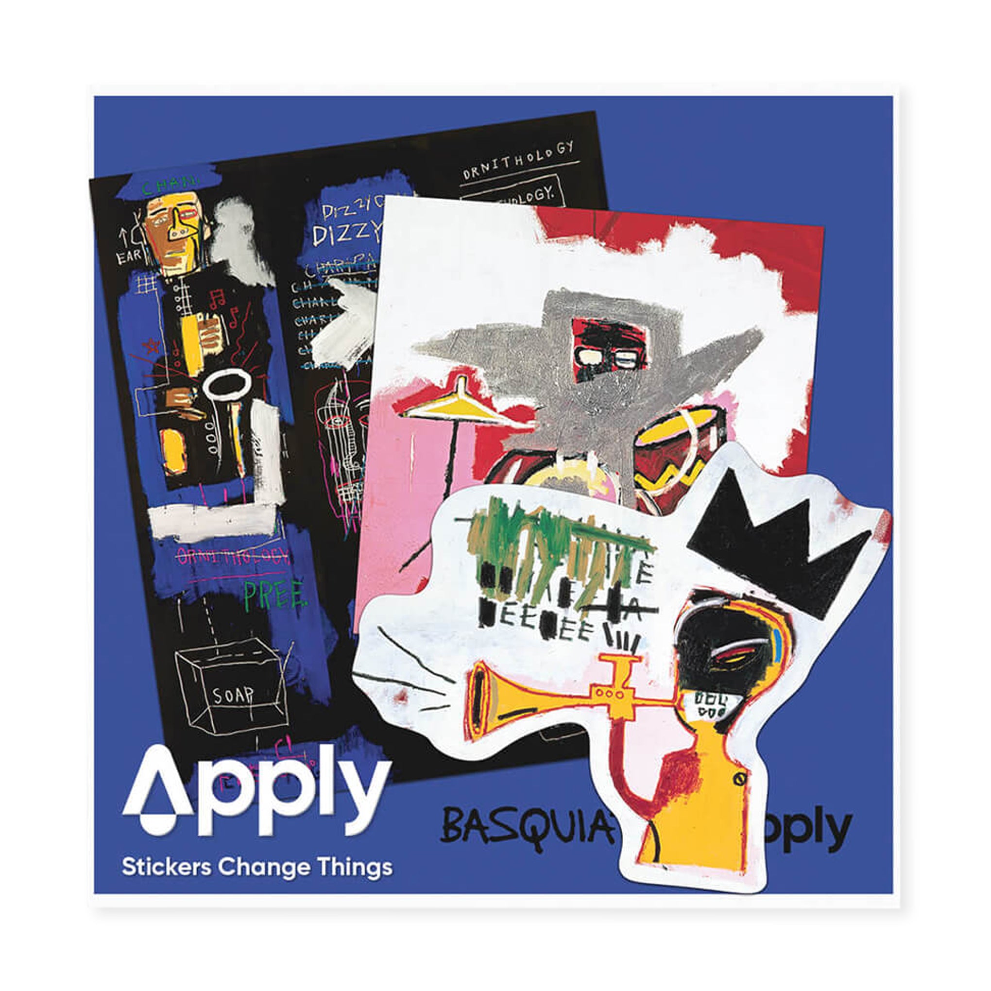 Jean-Michel Basquiat's Jazz Apply Stickers - Set of 3 – MoMA Design Store