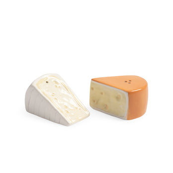 Cheese Ceramic Salt Pepper Shakers - Set of 2