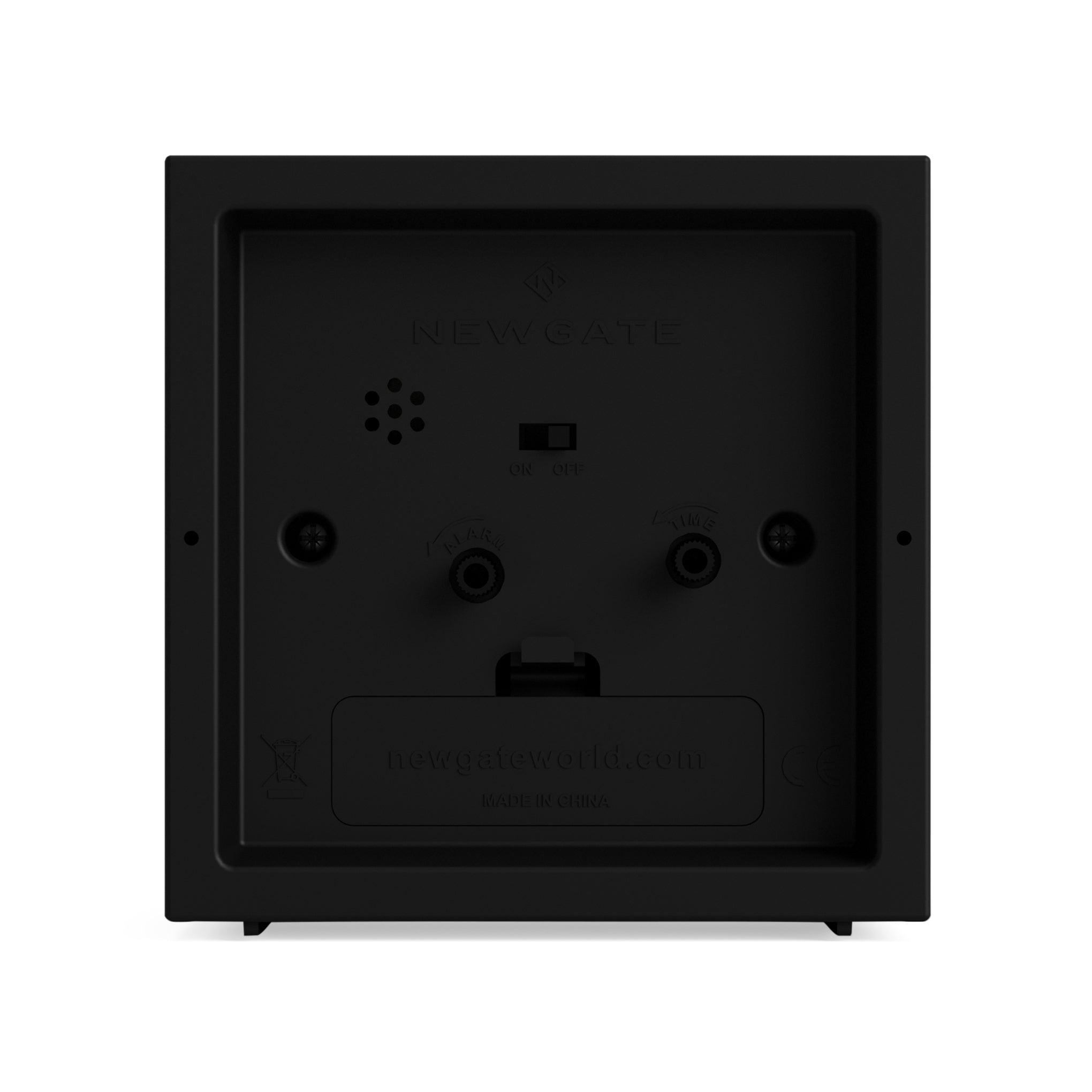 Newgate Cube Alarm Clock - Black – MoMA Design Store