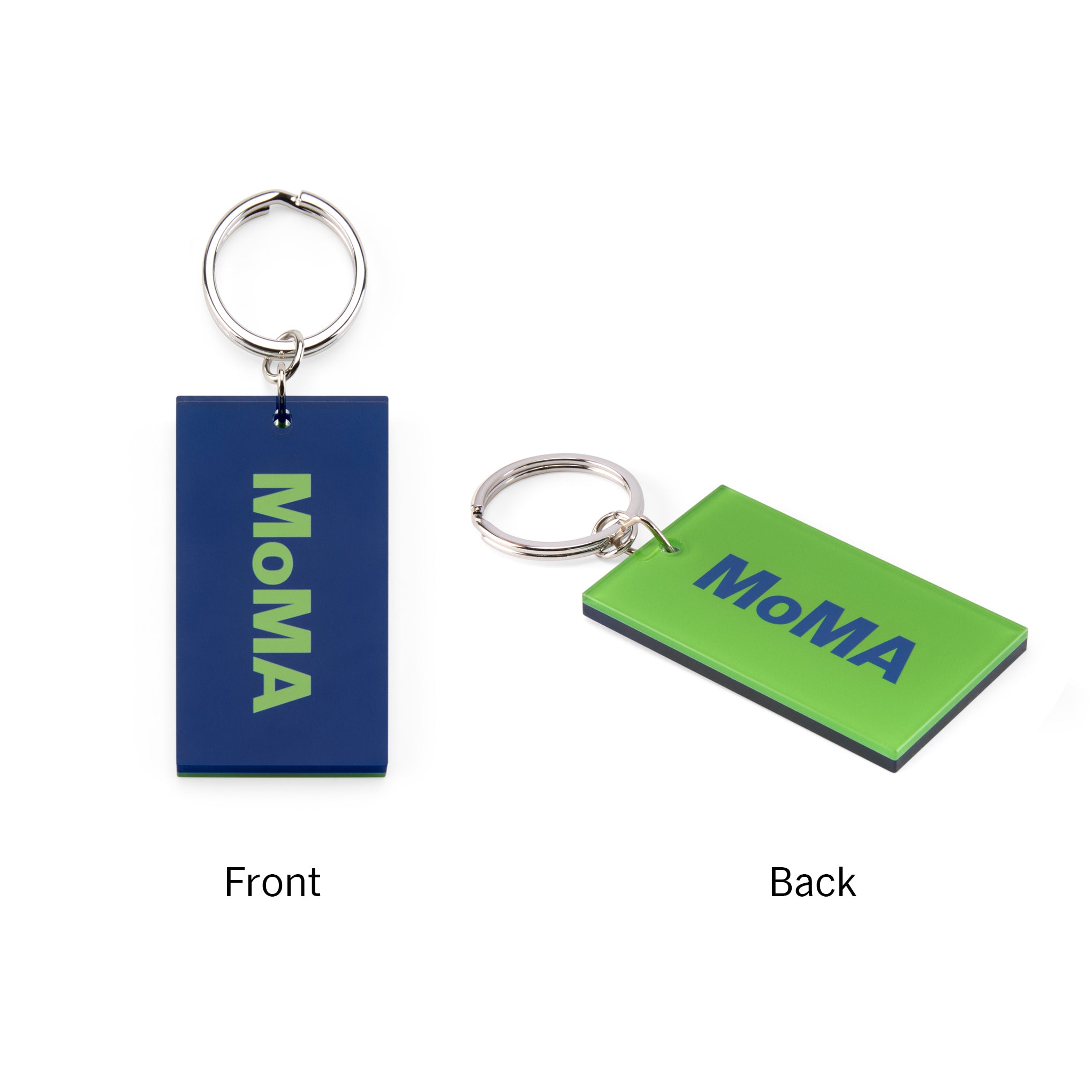 【希少・非売品】Apple × MoMA コラボ キーリング（2005年） Colorful MoMA Acrylic Keychain - Blue/ Green – MoMA Design Store