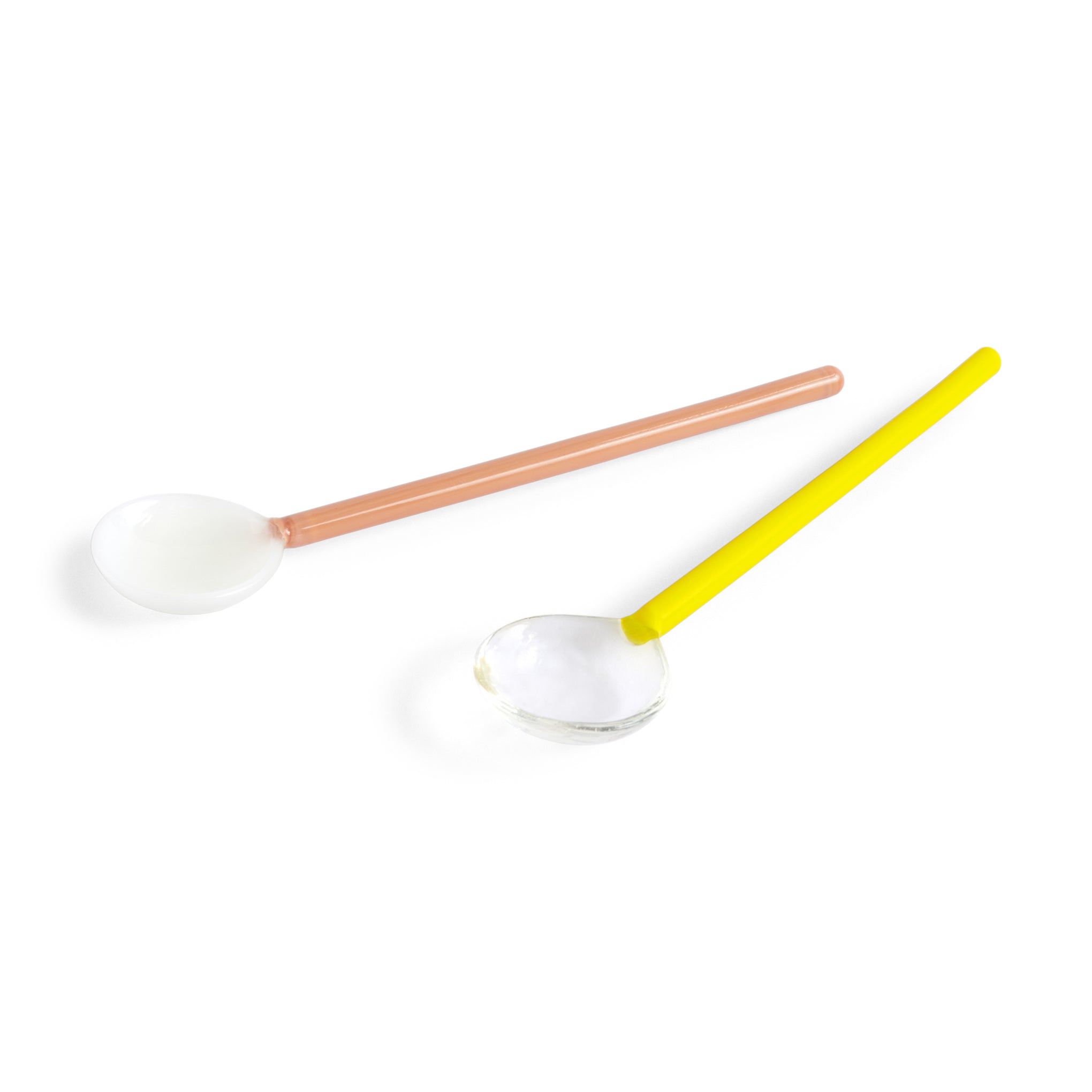 HAY Glass Spoons - Bright Yellow/ Brown – MoMA Design Store