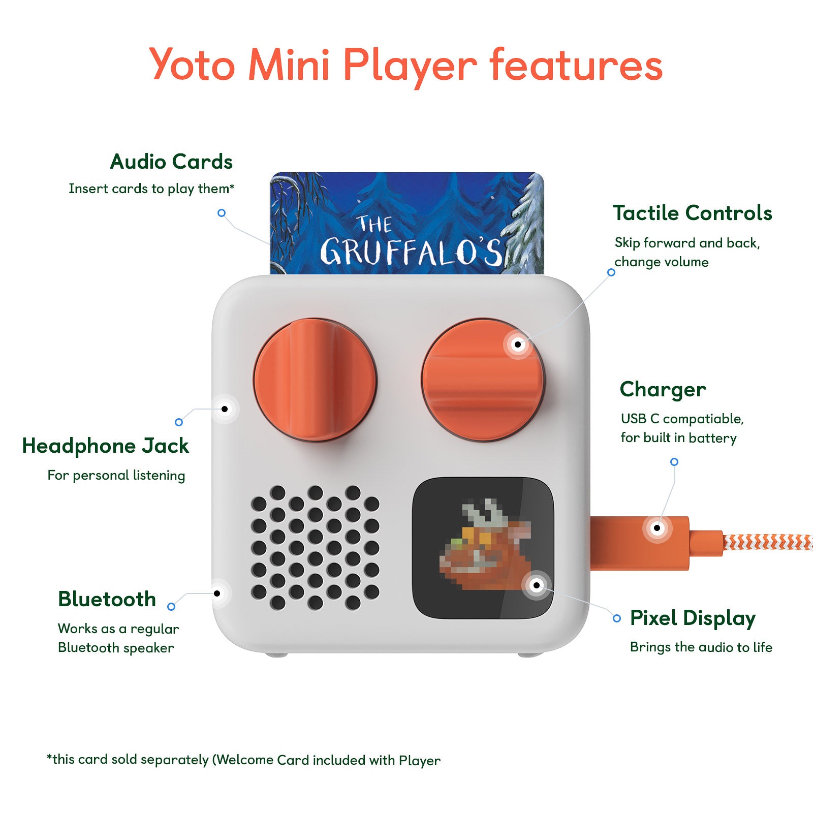 Yoto Mini Portable Audio Player – MoMA Design Store
