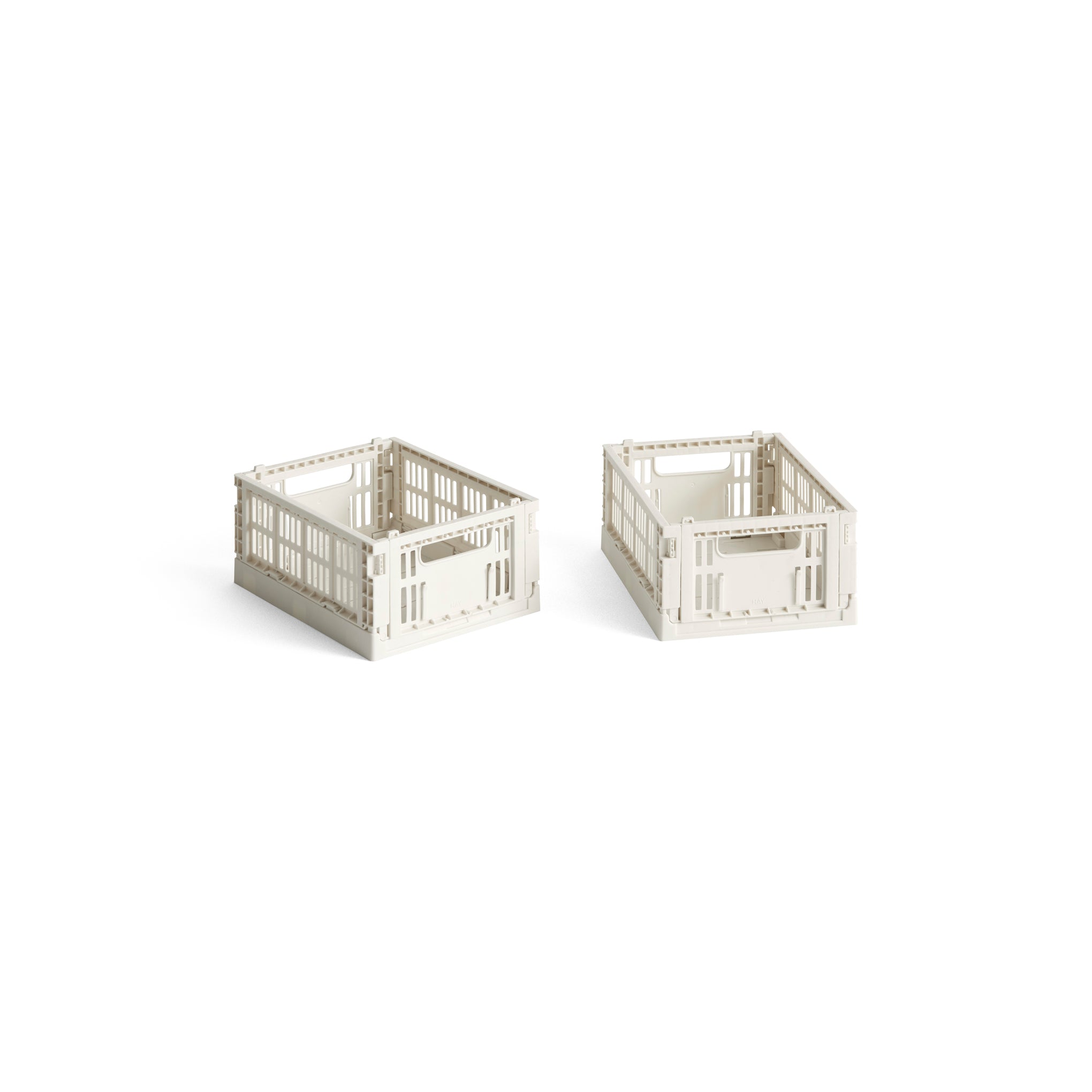 HAY Recycled Plastic Collapsible Color Crate - Off White – MoMA