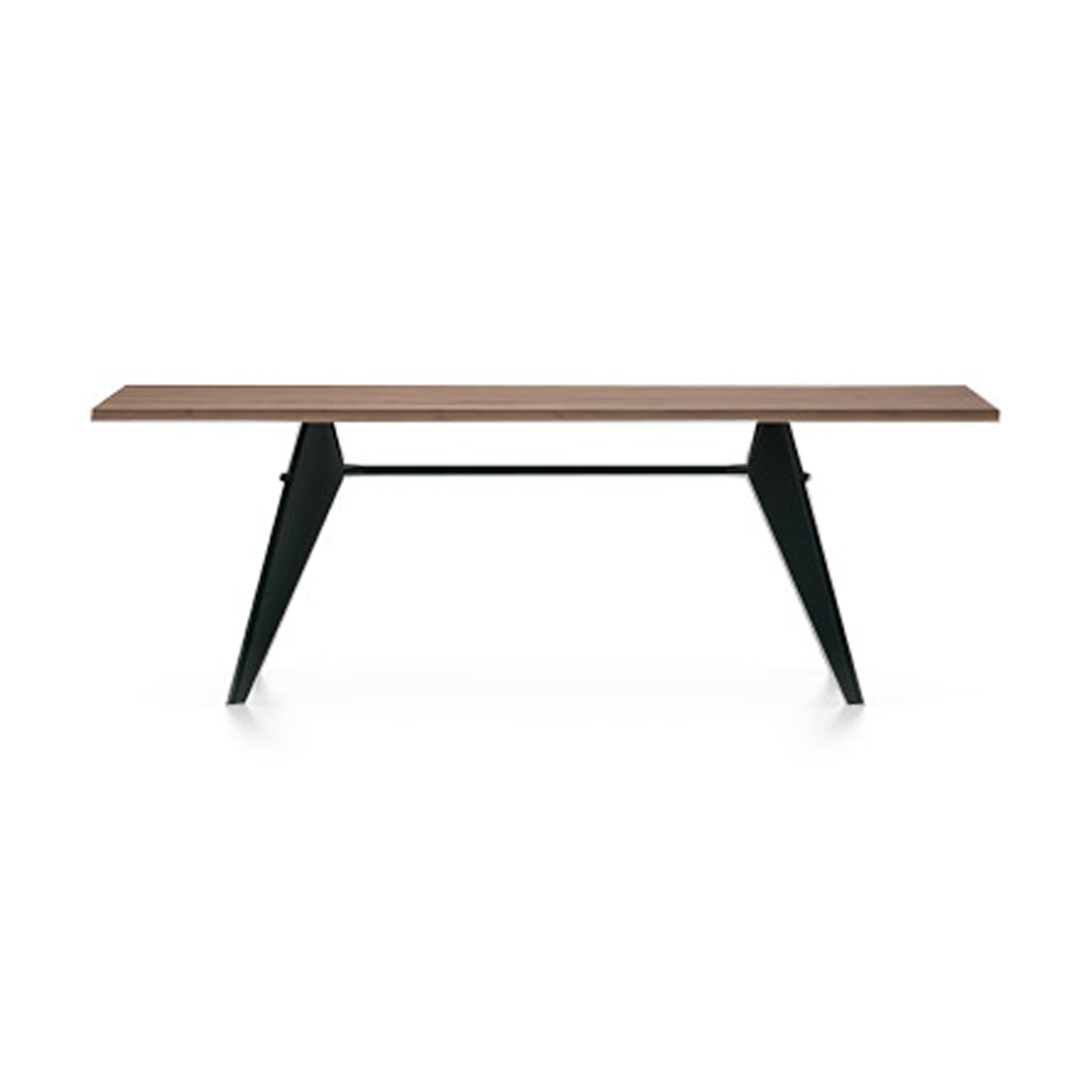 Jean Prouvé EM Table from Vitra - Walnut/ Deep Black – MoMA Design
