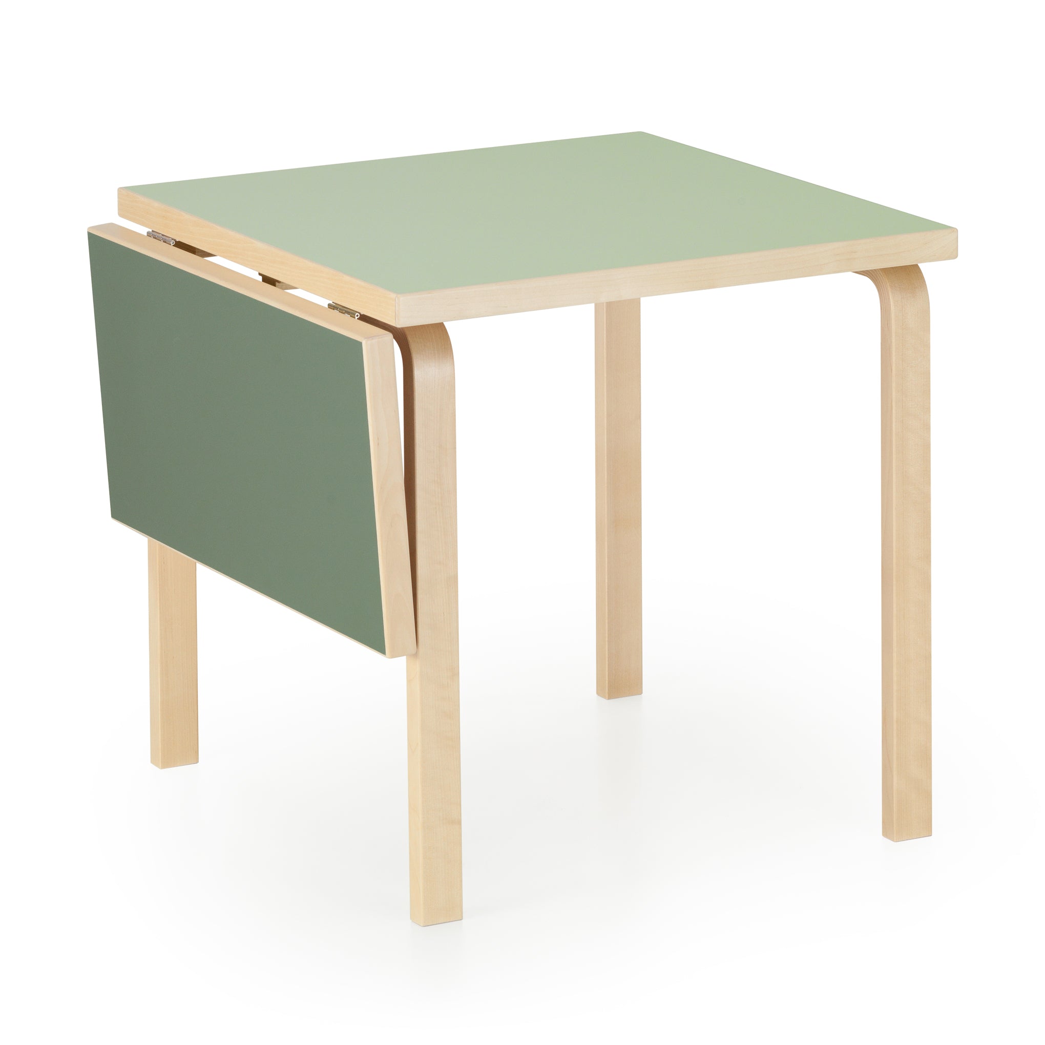 Artek Alvar Aalto Drop-Leaf Table - Pistachio/ Olive – MoMA Design