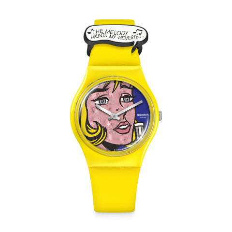 Swatch Watch MoMA Composition in Oval with Color Planes 1 by Piet Mondrian  GZ350 - Crivelli Shopping