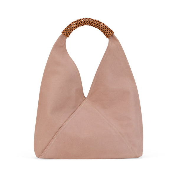 【レア・希少・美品】KAMARO’AN - WOVEN TRIANGLE BAG Kamaro'an Natural Dyed Woven Triangle Tote Bag - Purple – MoMA