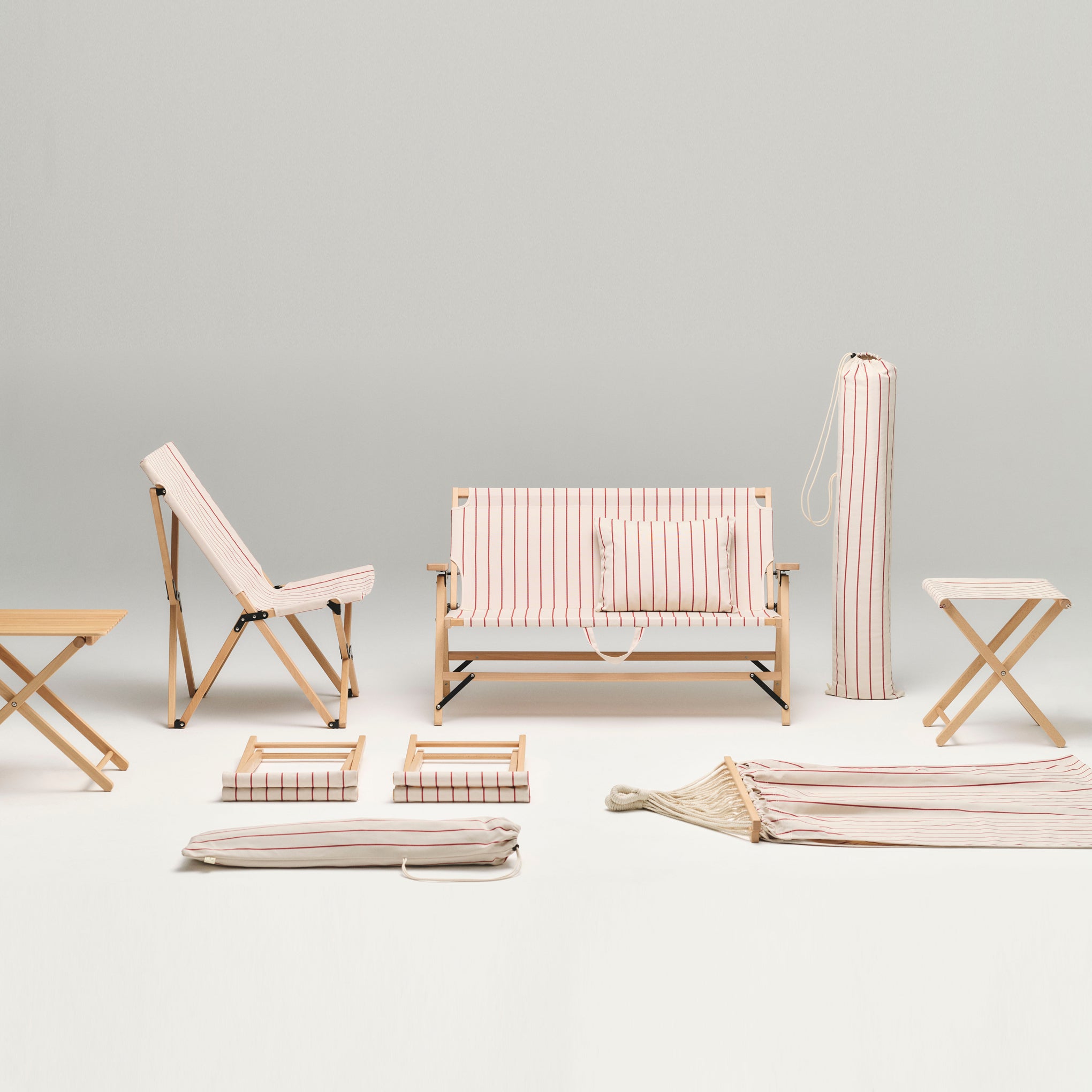 HAY Outdoor Market by Jasper Morrison Shop Folding Sofa - Beige