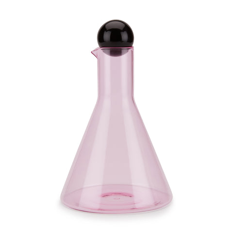 Bilboquet Wine Carafe Decanter - Pink/ Black