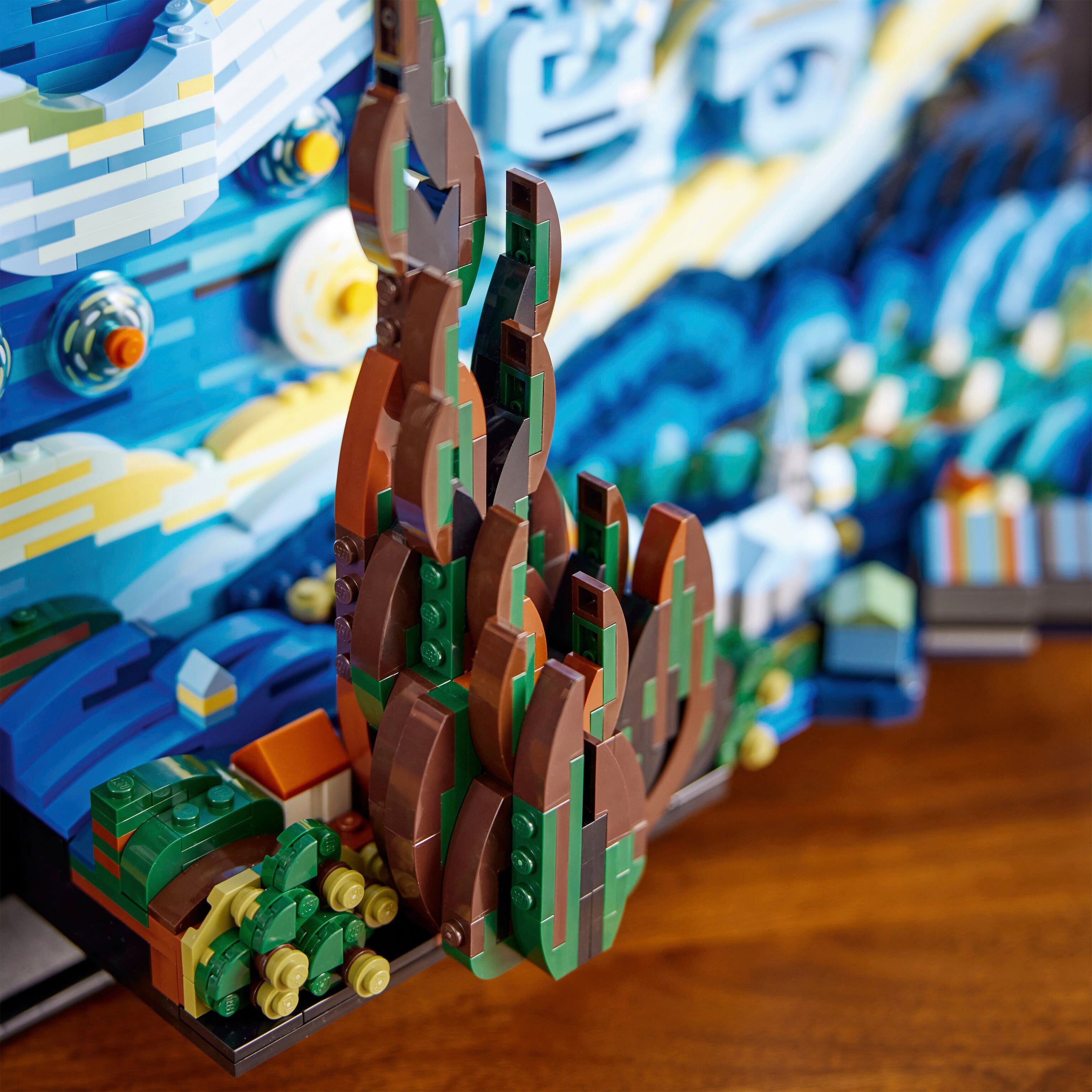 Building Vincent van Gogh's Starry Night LEGO set with MoMA staff 