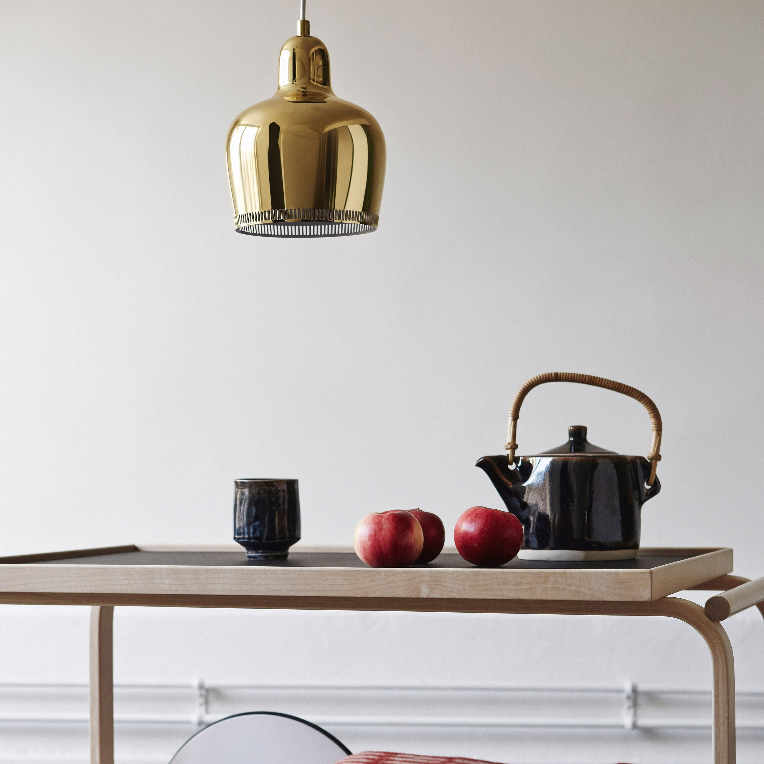 Artek Aalto Tea Trolley 901 - White/ Black/ Birch – MoMA Design Store